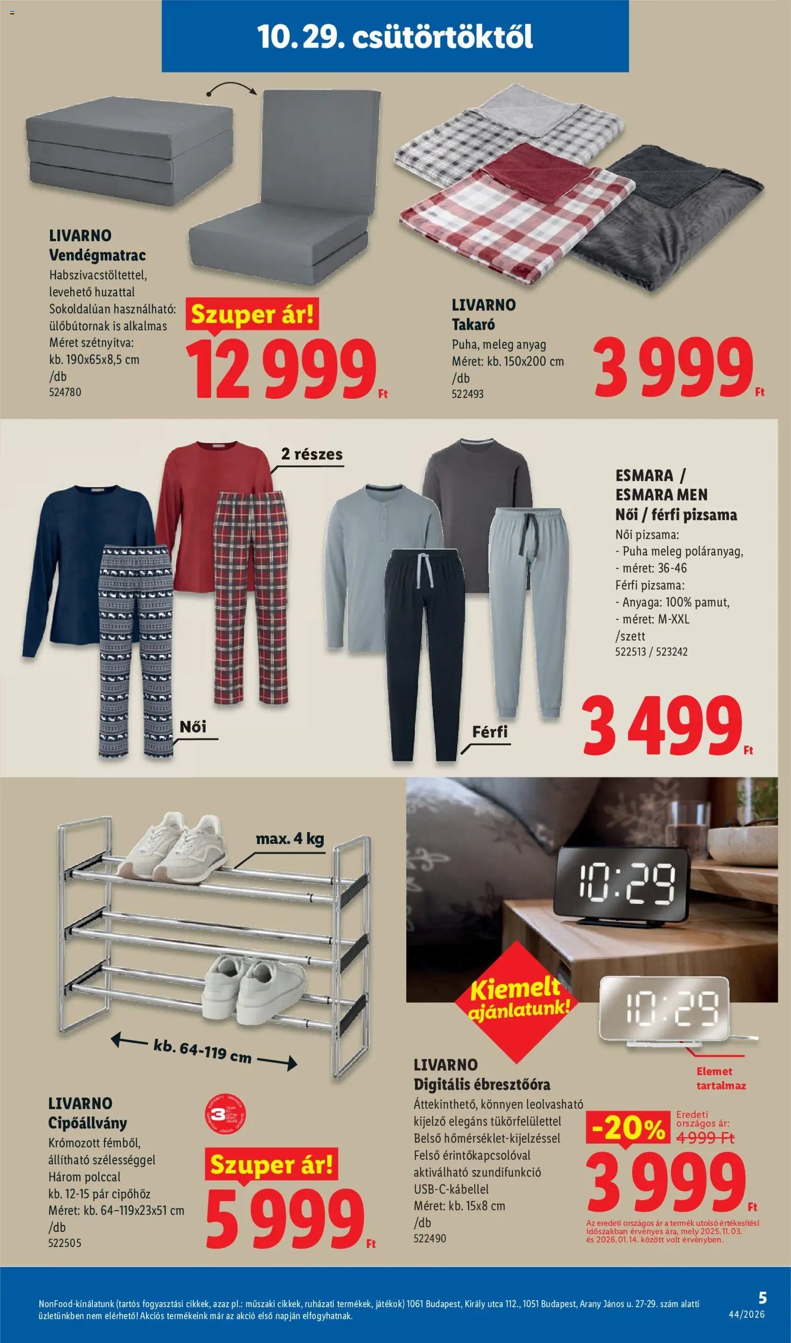 Lidl Nonfood kínálatunk 2026.10.29. - lapozható formában szórólap ✳️