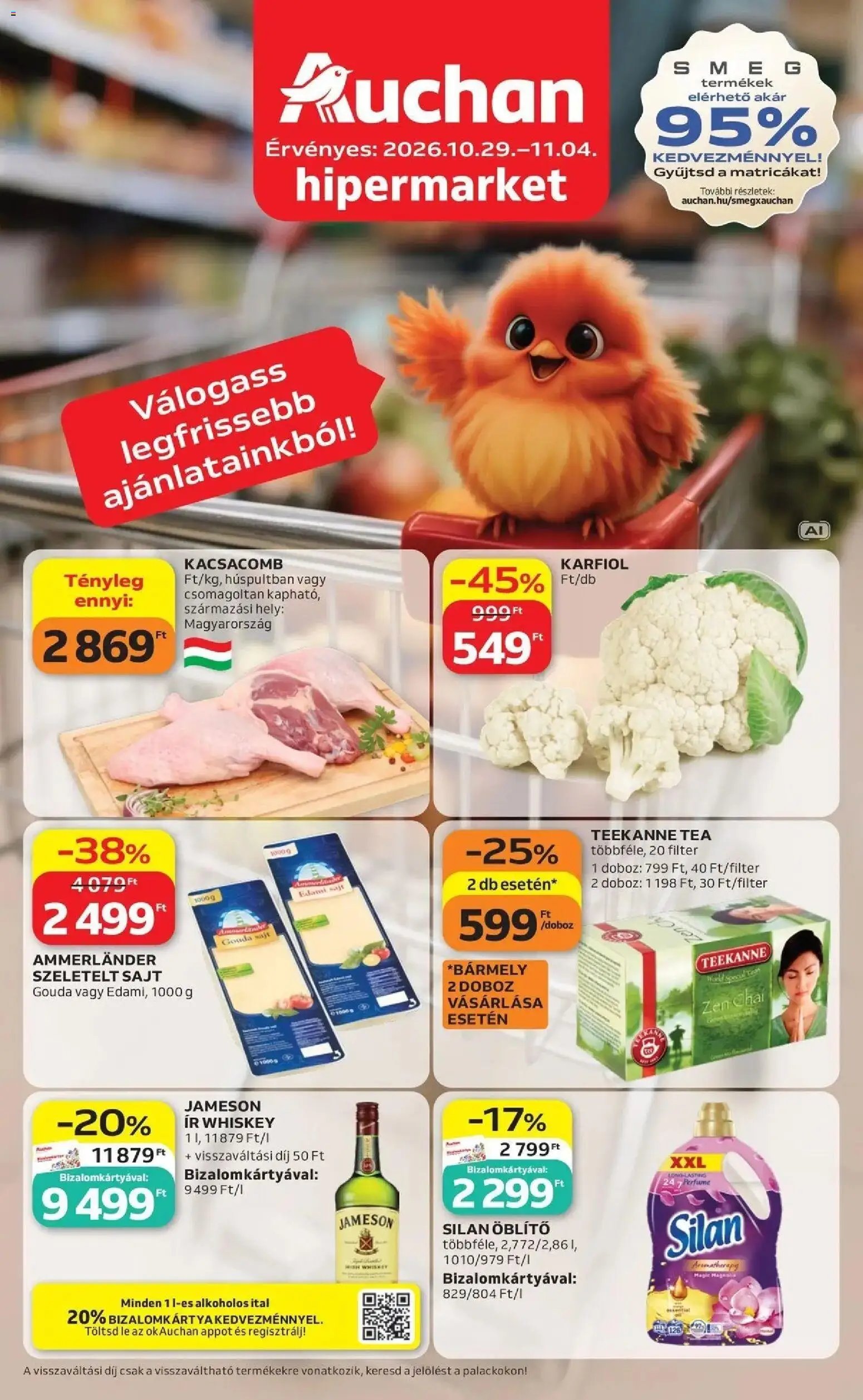 Auchan akciós újság Székesfehérvár 2026.10.29. - lapozható formában szórólap ✳️