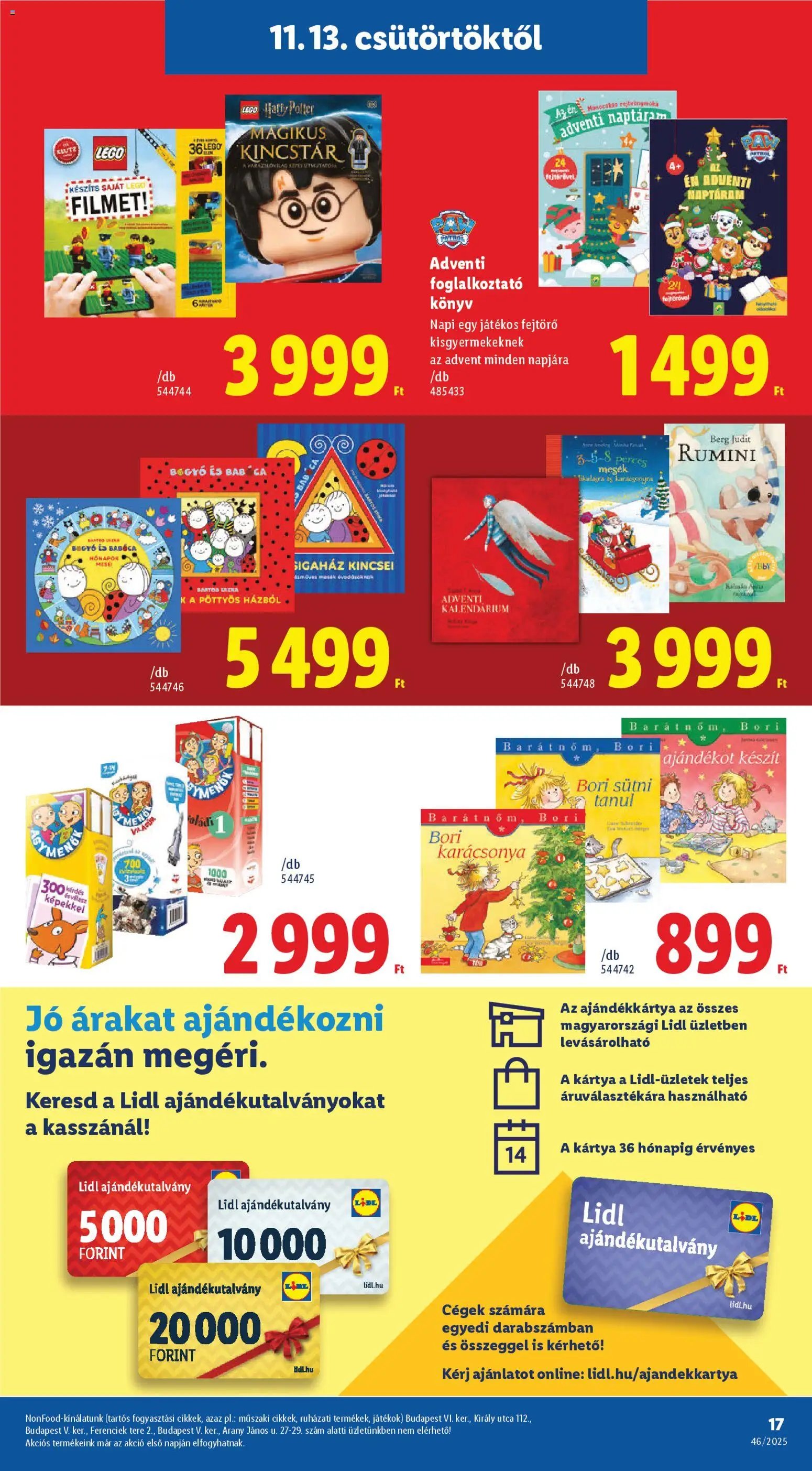 Lidl újság 2025.11.13. Játék katalógus (2025-11-13 - 2025-12-28)