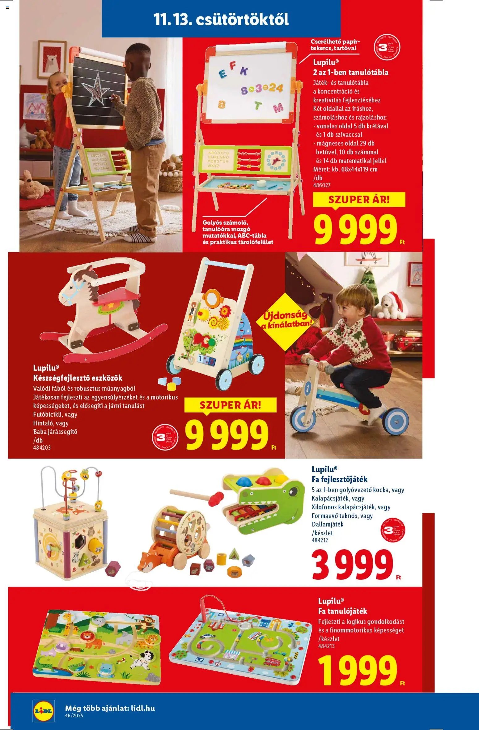 Lidl újság 2025.11.13. Játék katalógus (2025-11-13 - 2025-12-28)