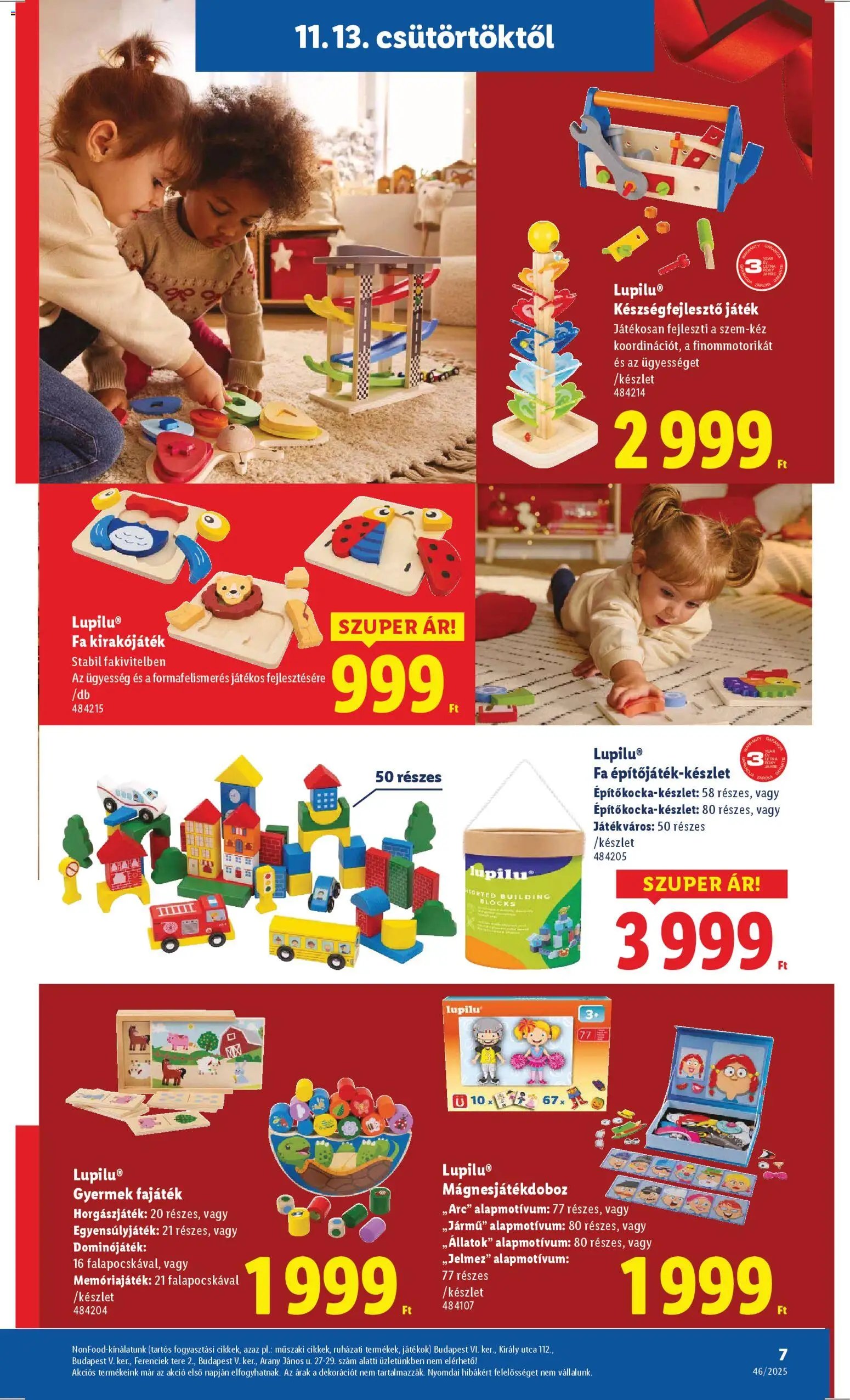 Lidl újság 2025.11.13. Játék katalógus (2025-11-13 - 2025-12-28)