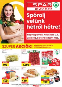 Spar Market újság 2026.10.08. Spar Market Nagykapornak, Zalalovő szórólap
