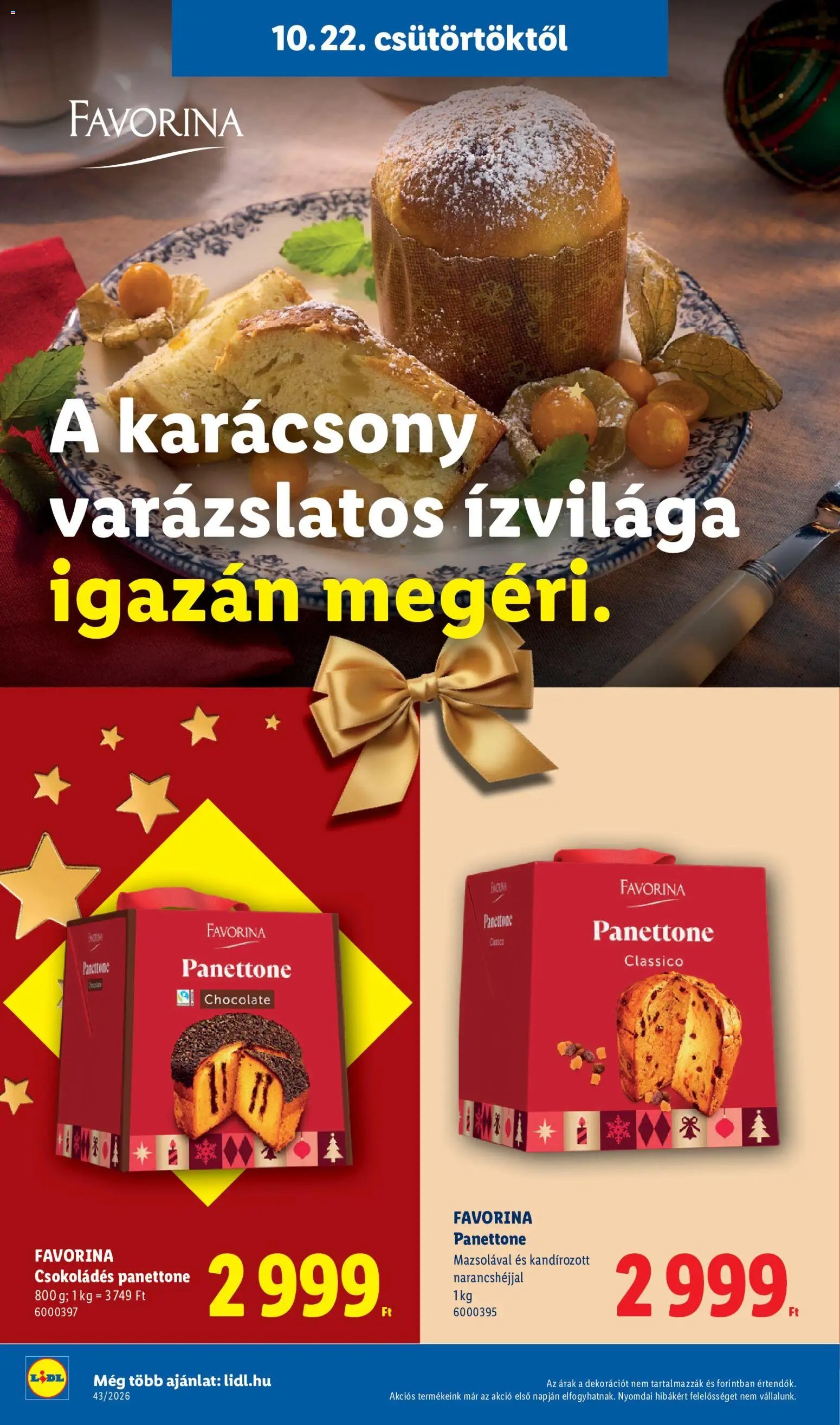 Lidl Karácsony akciós újság 2026.10.22. -tól/től 🧑‍🎄❄️