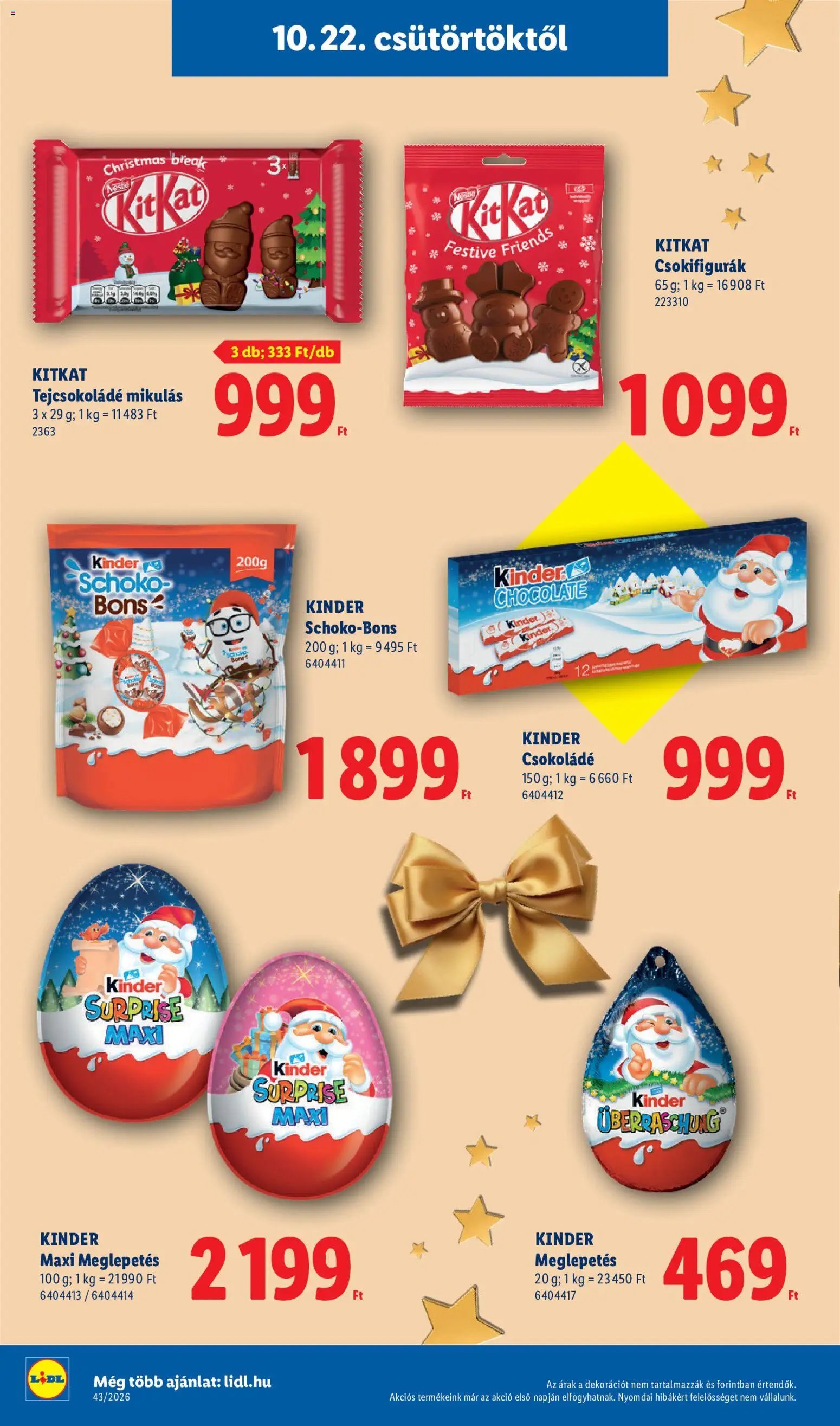 Lidl Karácsony akciós újság 2026.10.22. -tól/től 🧑‍🎄❄️