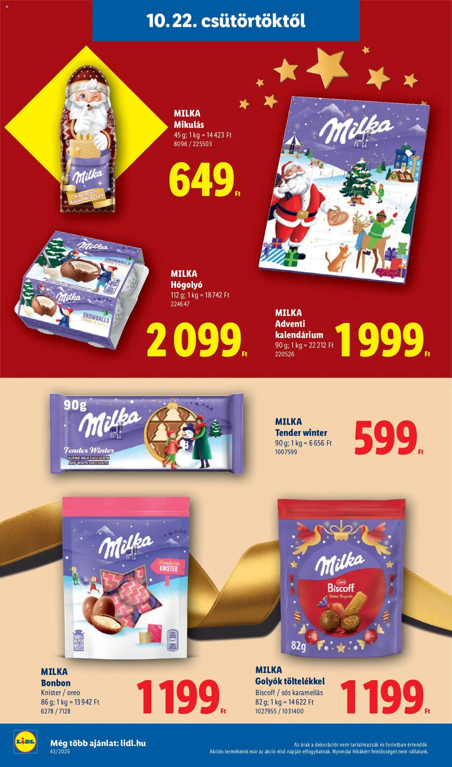 Lidl Karácsony akciós újság 2026.10.22. -tól/től 🧑‍🎄❄️