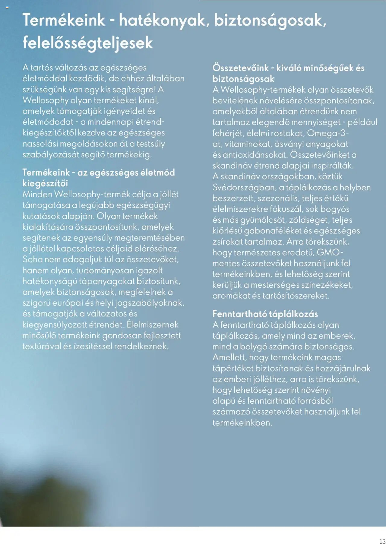 Oriflame újság 2023.11.09. Katalógus Oriflame Wellosophy (2023-11-09)
