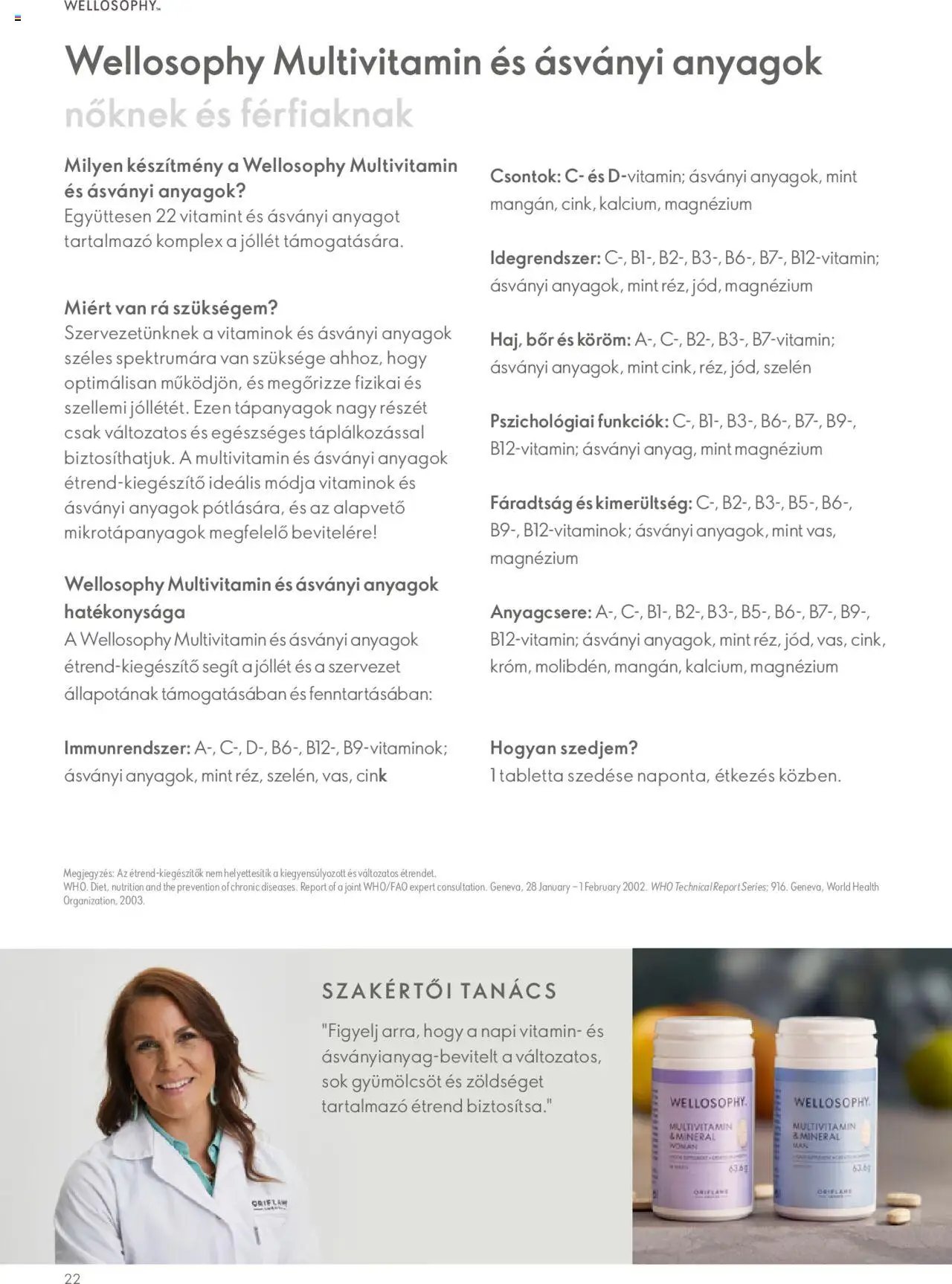 Oriflame újság 2023.11.09. Katalógus Oriflame Wellosophy (2023-11-09)