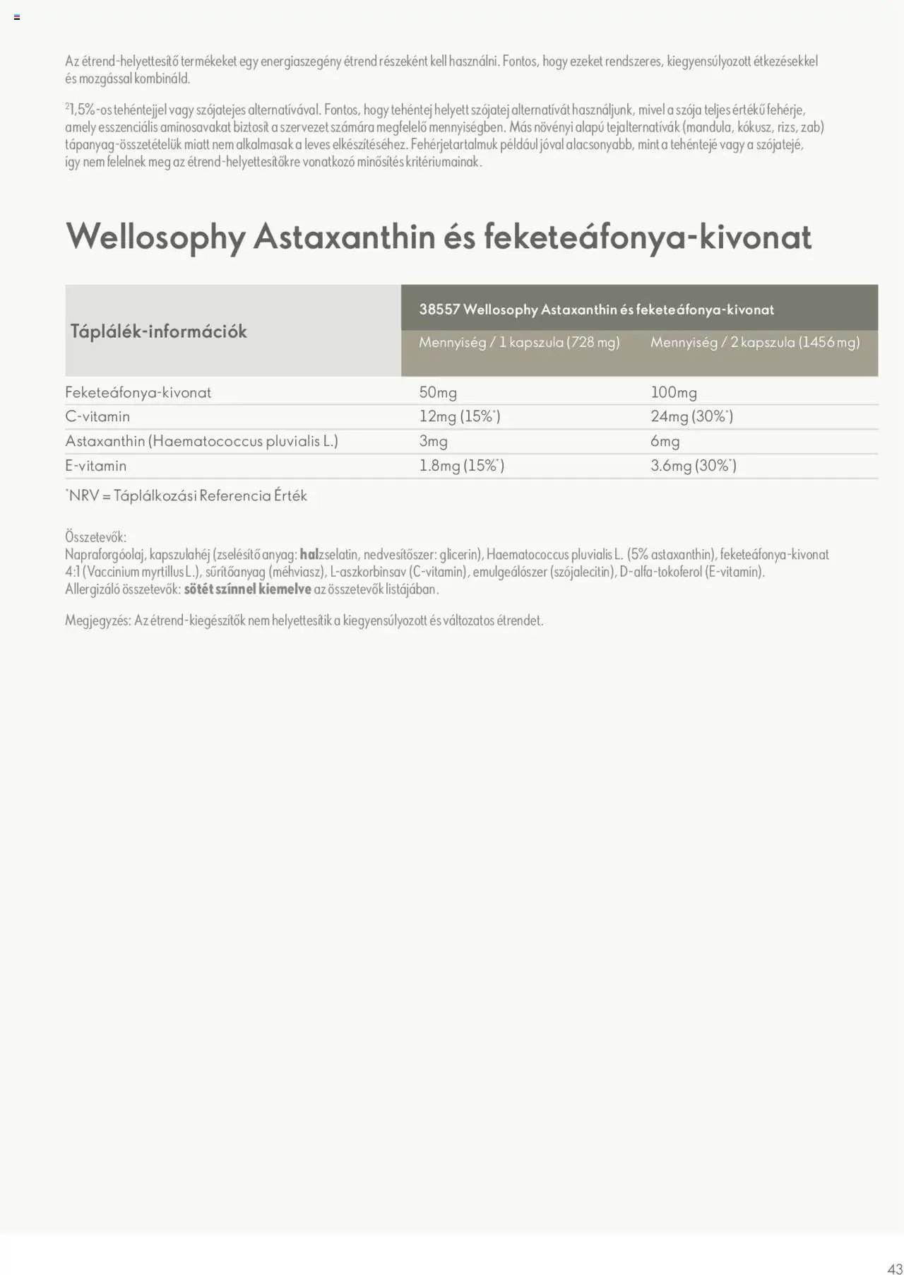 Oriflame újság 2023.11.09. Katalógus Oriflame Wellosophy (2023-11-09)