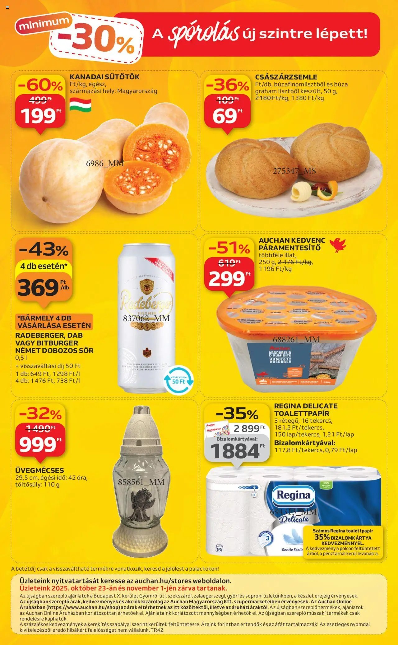 Auchan újság 2025.10.16. Szupermarket akciós újság (2025-10-16 - 2025-10-22)