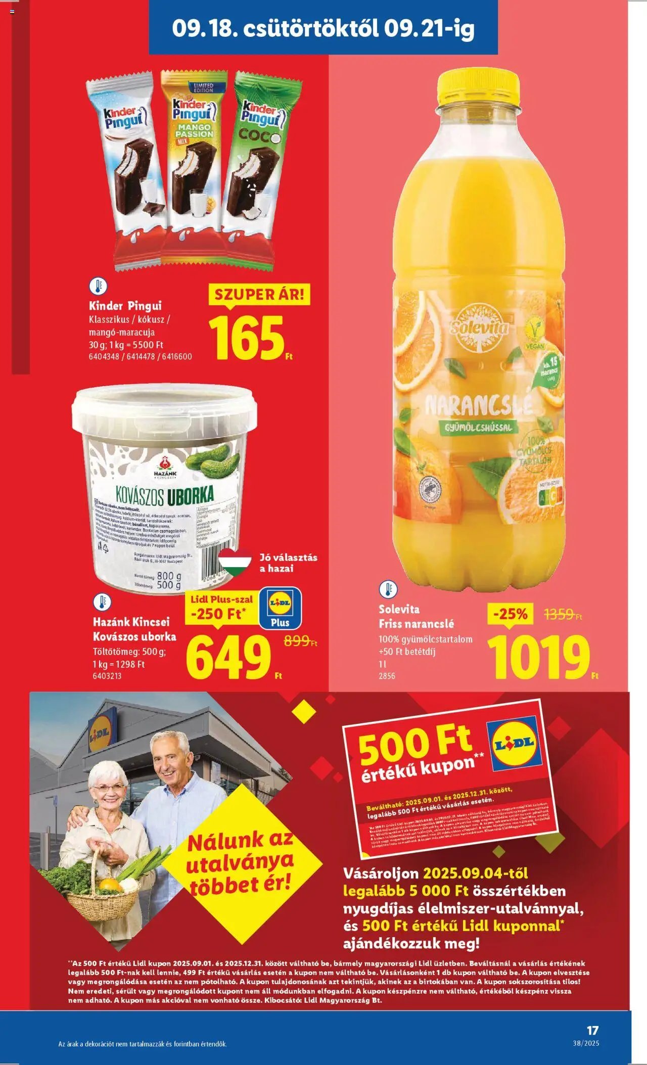 Lidl újság 2025.09.18. Akciós újság Lidl (2025-09-18 - 2025-09-24)