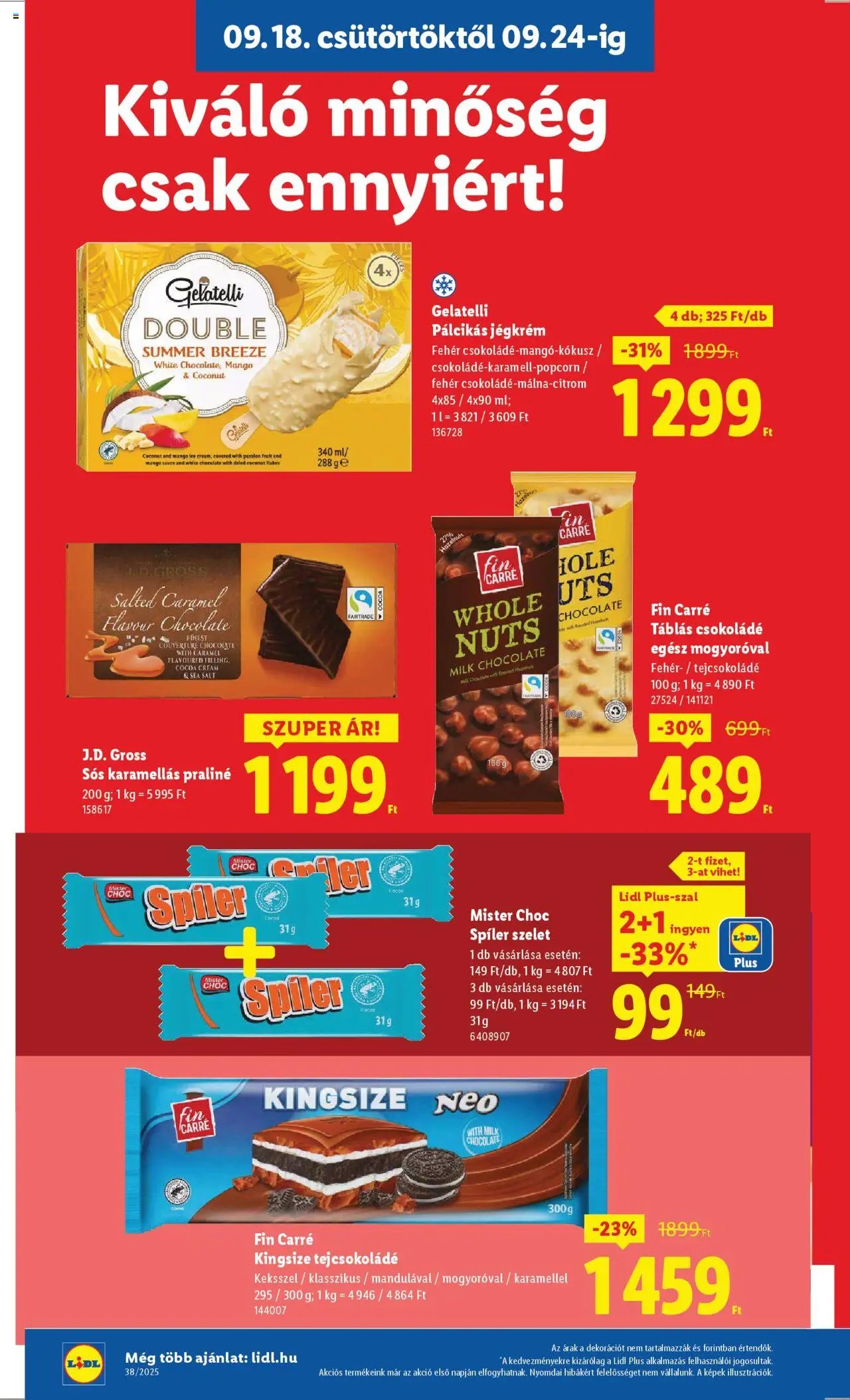 Lidl újság 2025.09.18. Akciós újság Lidl (2025-09-18 - 2025-09-24)