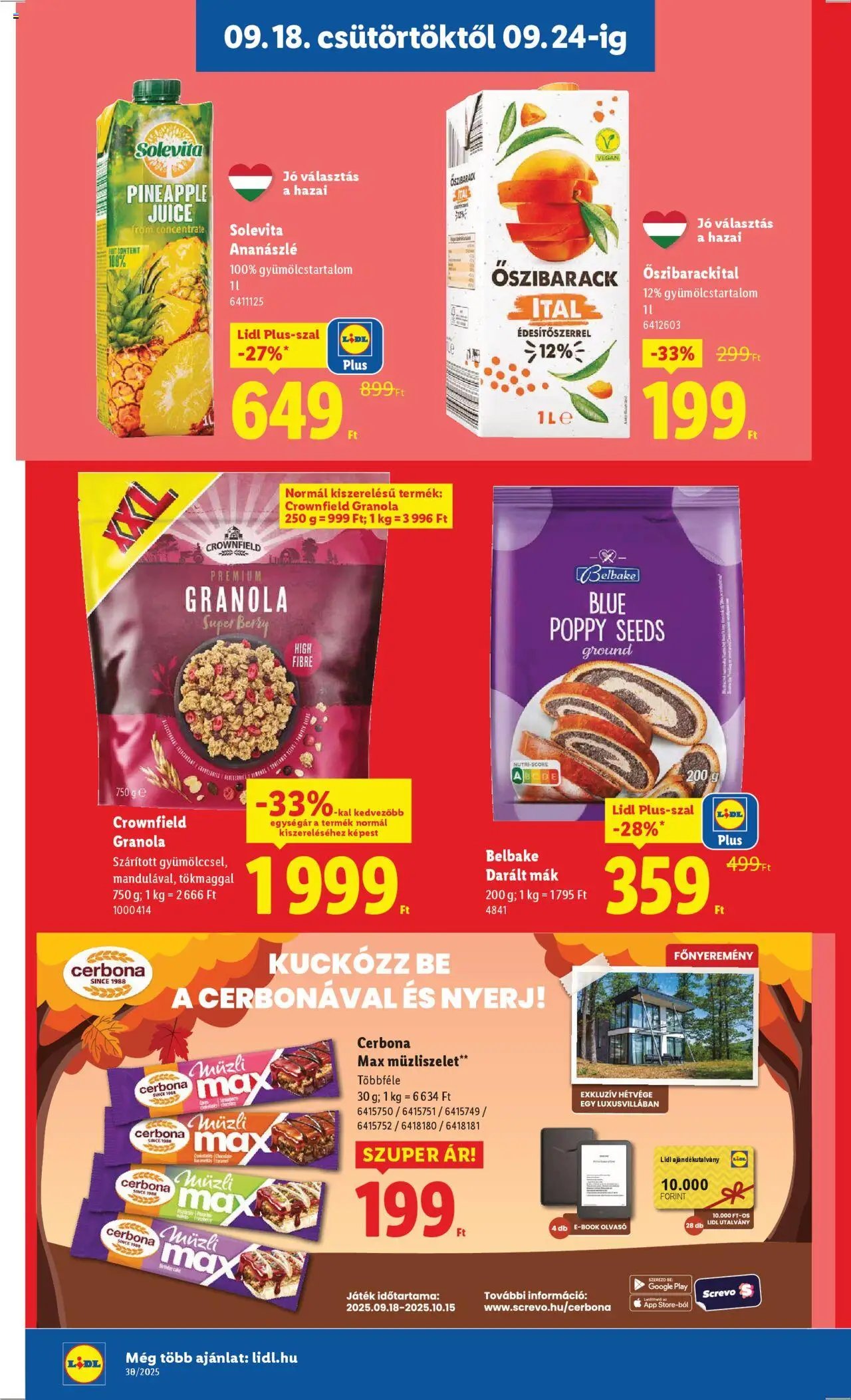 Lidl újság 2025.09.18. Akciós újság Lidl (2025-09-18 - 2025-09-24)