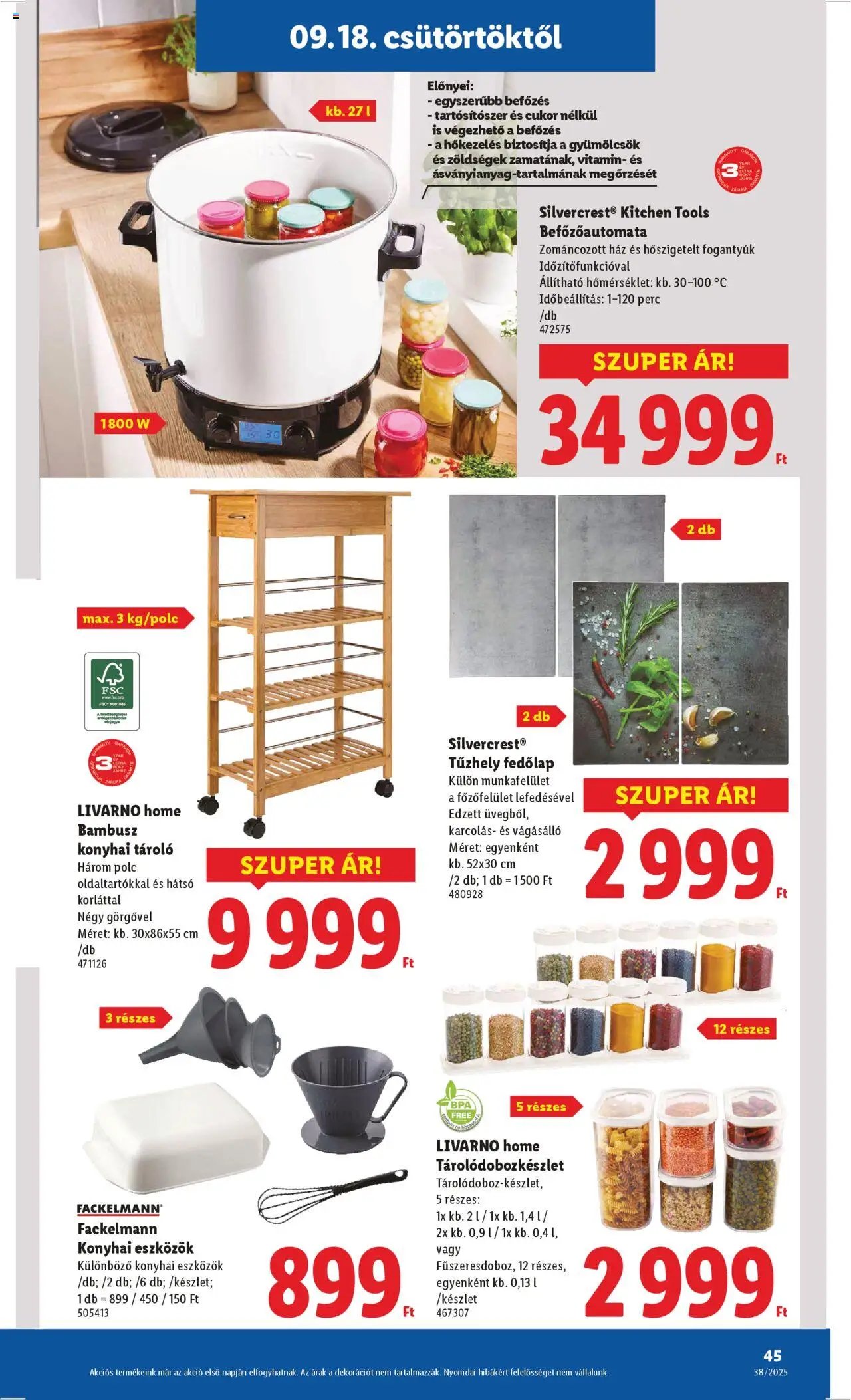 Lidl újság 2025.09.18. Akciós újság Lidl (2025-09-18 - 2025-09-24)