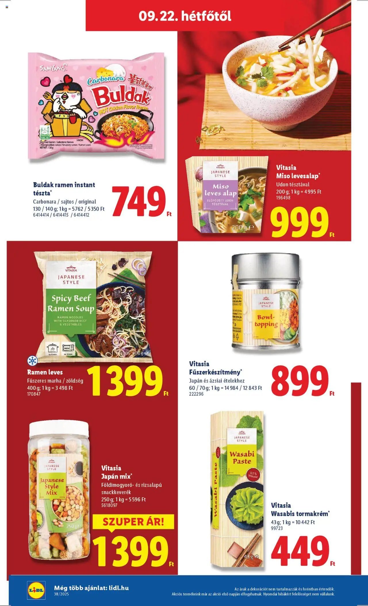 Lidl újság 2025.09.18. Akciós újság Lidl (2025-09-18 - 2025-09-24)