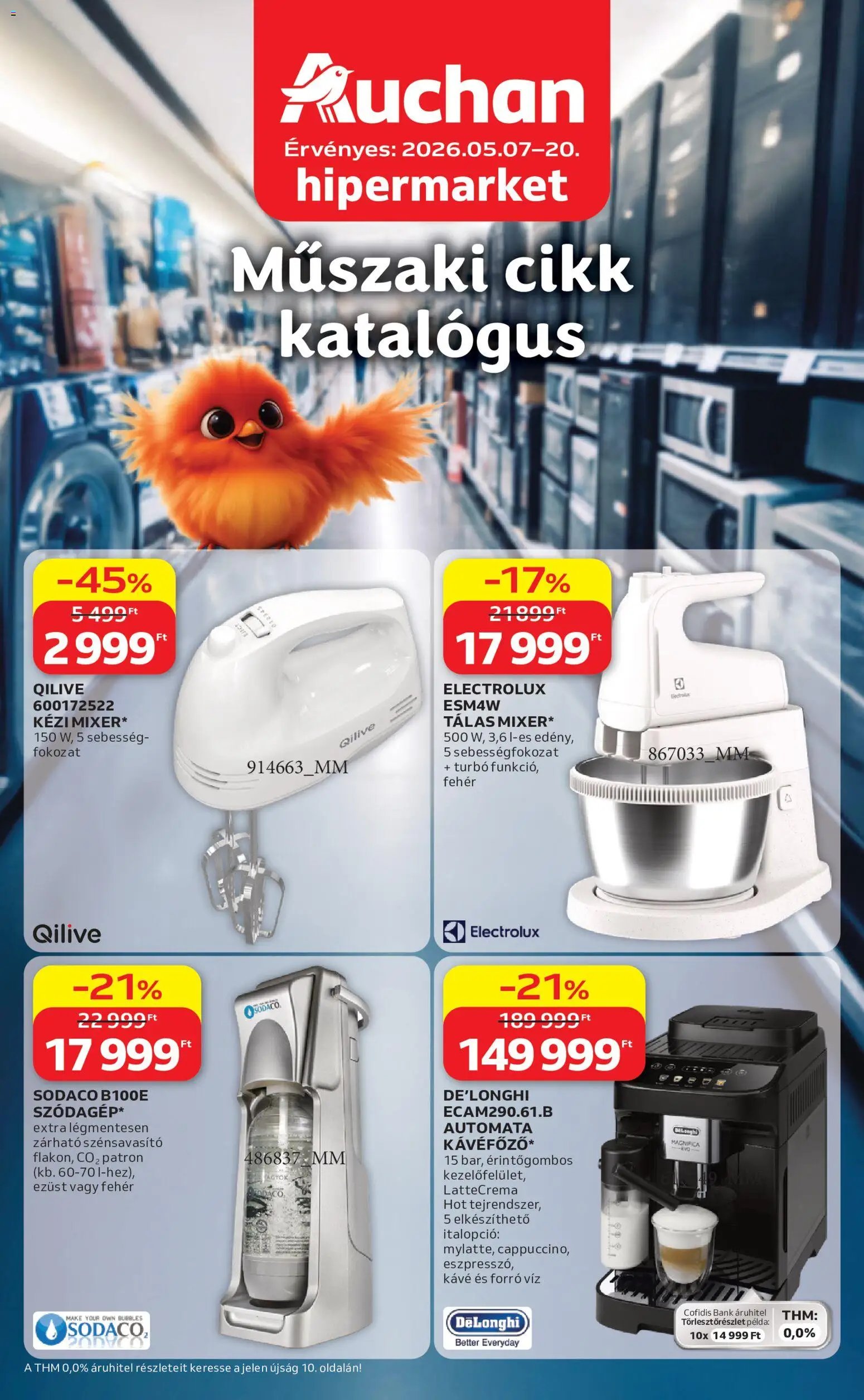 Auchan újság 2026.05.07. Auchan Elektronikai ajánlataink (2026-05-07 - 2026-05-20)