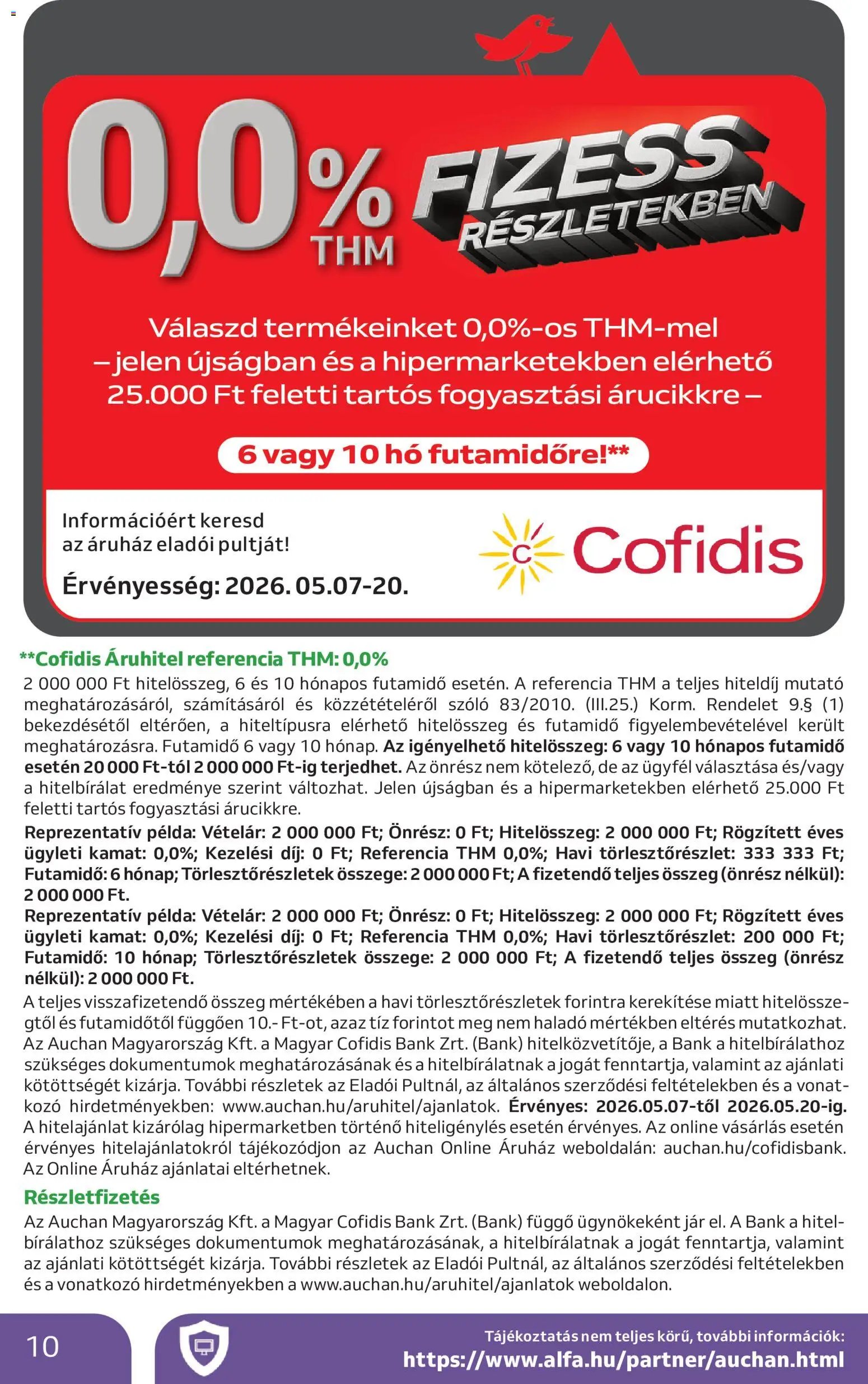 Auchan újság 2026.05.07. Auchan Elektronikai ajánlataink (2026-05-07 - 2026-05-20)