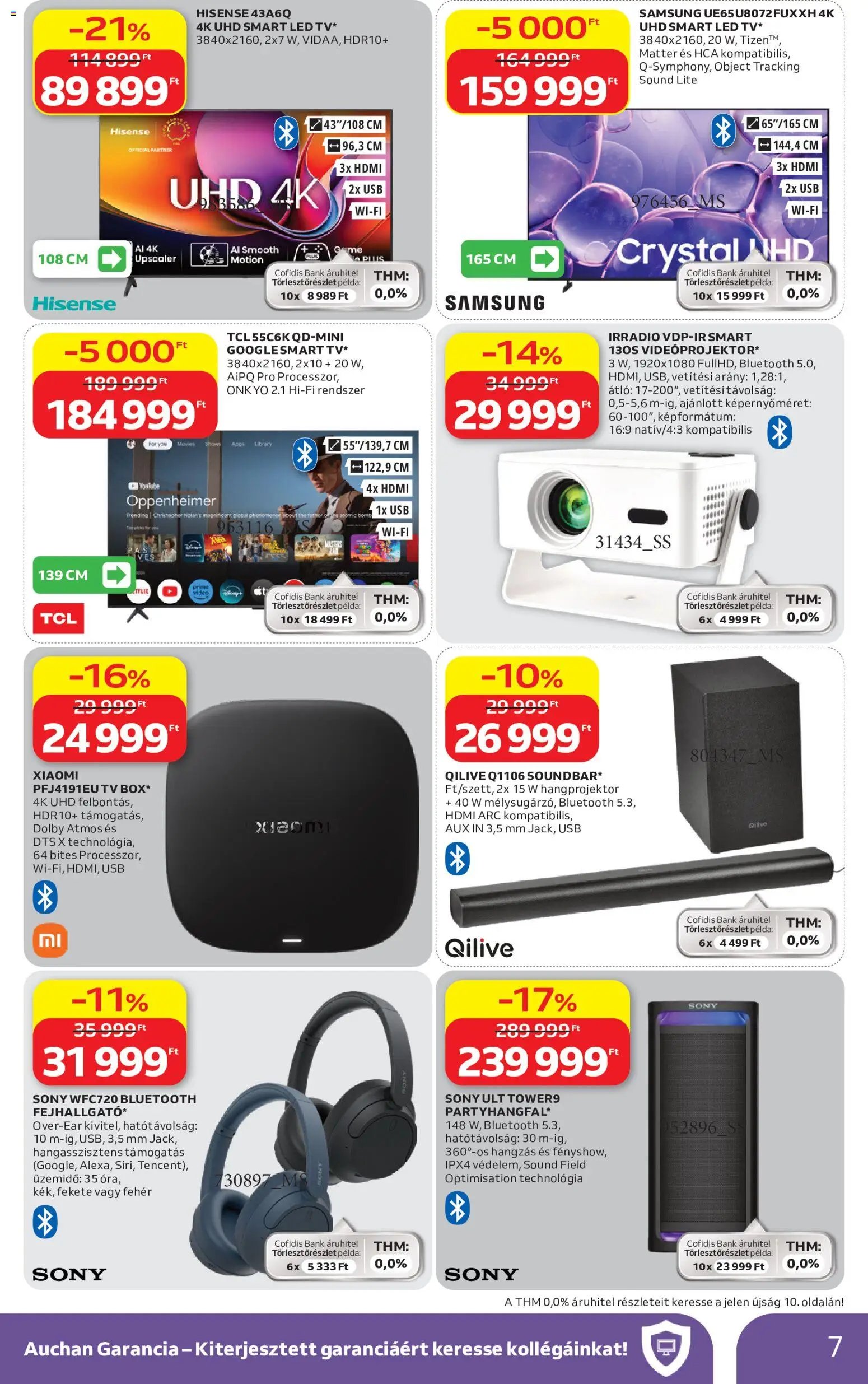 Auchan újság 2026.05.07. Auchan Elektronikai ajánlataink (2026-05-07 - 2026-05-20)