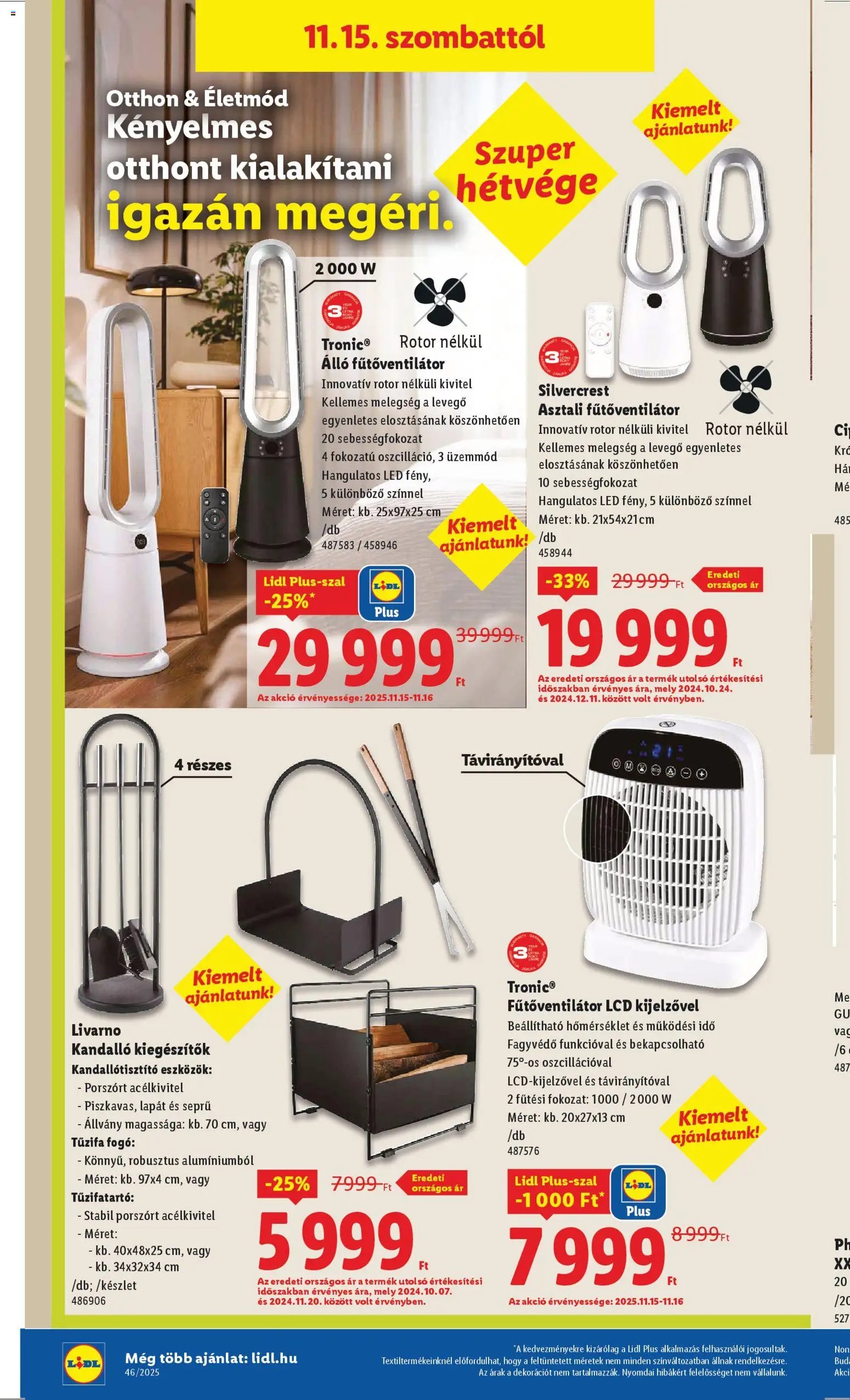 Lidl újság 2025.11.15. Nonfood kínálatunk (2025-11-15 - 2025-11-19)