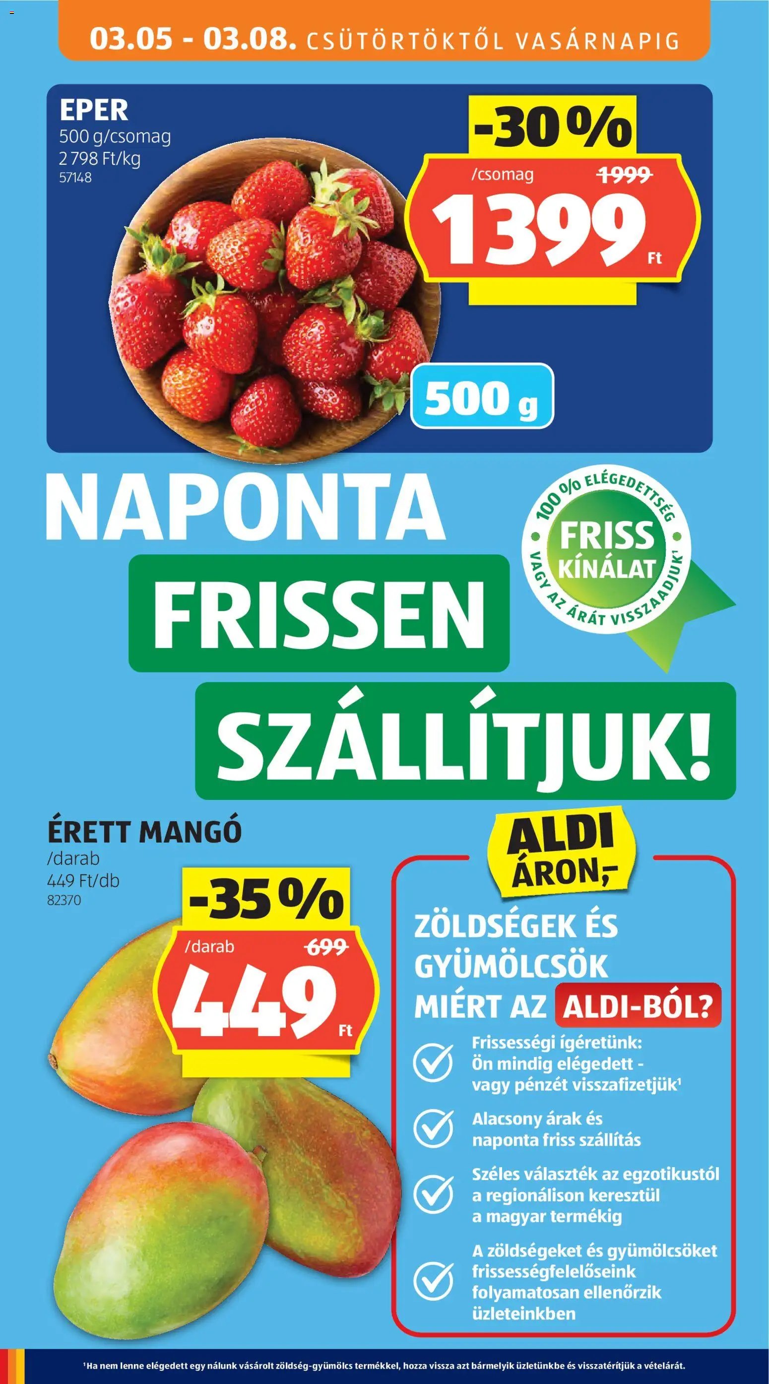 Aldi újság 2026.03.05. Aldi akciós újság (2026-03-05 - 2026-03-11)