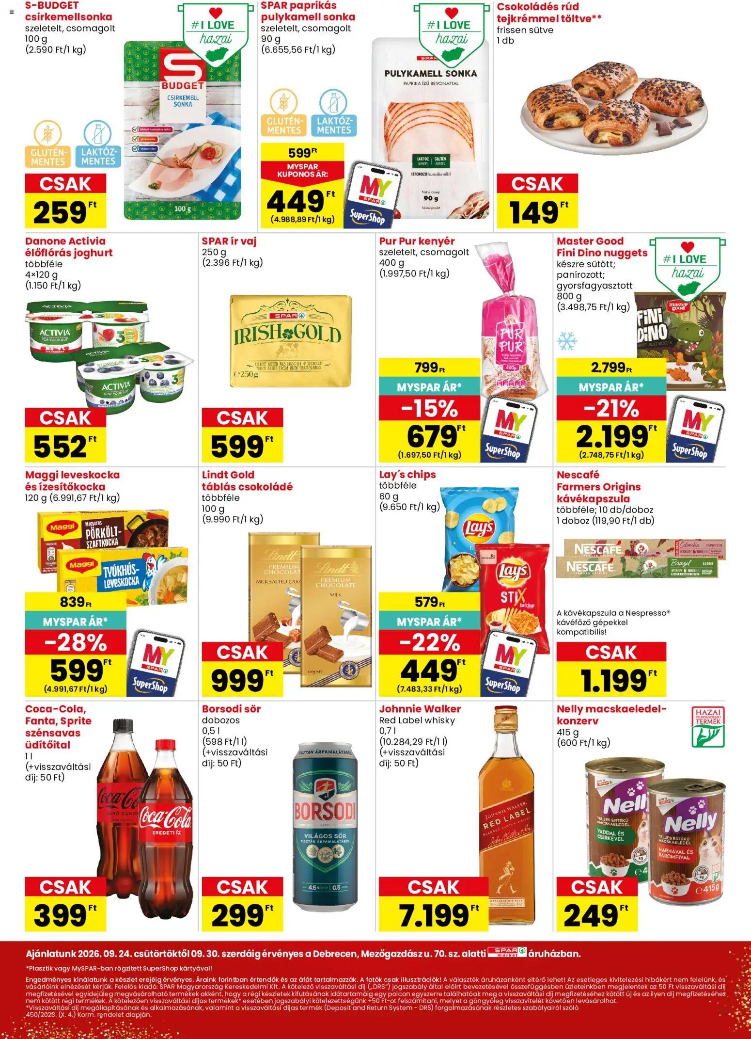 Spar Market újság 2026.09.24. Spar Market akciós újság Debrecen