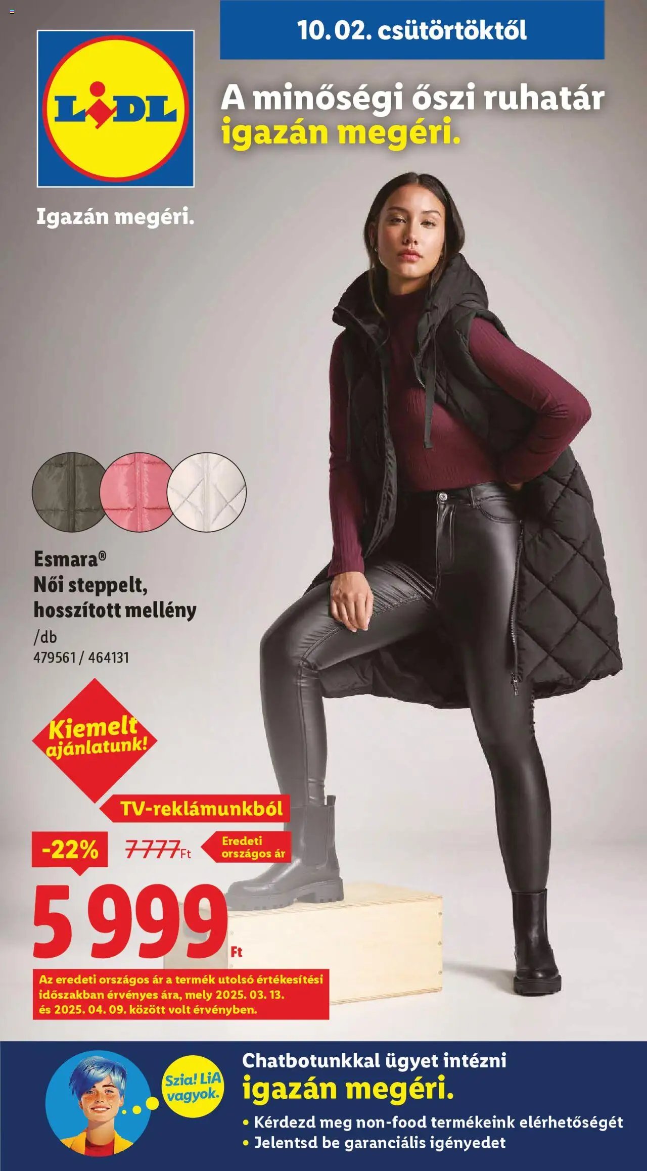Lidl újság 2025.10.02. Nonfood kínálatunk (2025-10-02 - 2025-10-08)
