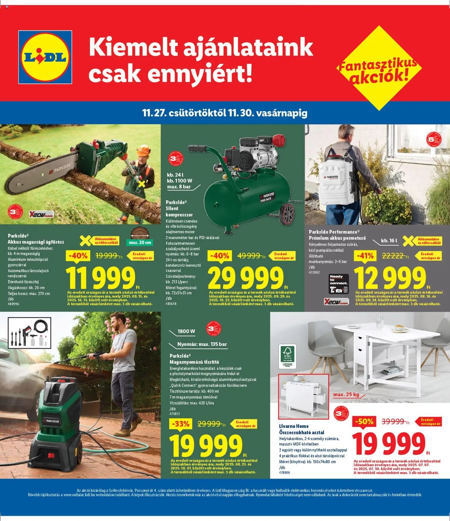 Lidl újság 2025.11.27. Székesfehérvár (2025-11-27 - 2025-11-30)