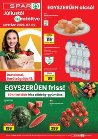 Spar újság 2026.07.02. Spar Dunakeszi üzlet újranyitás