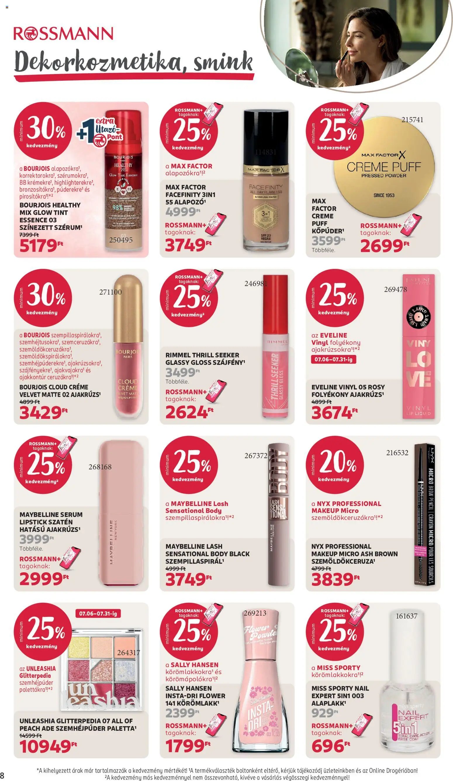 Rossmann újság 2026.07.06. Rossmann akciós újság