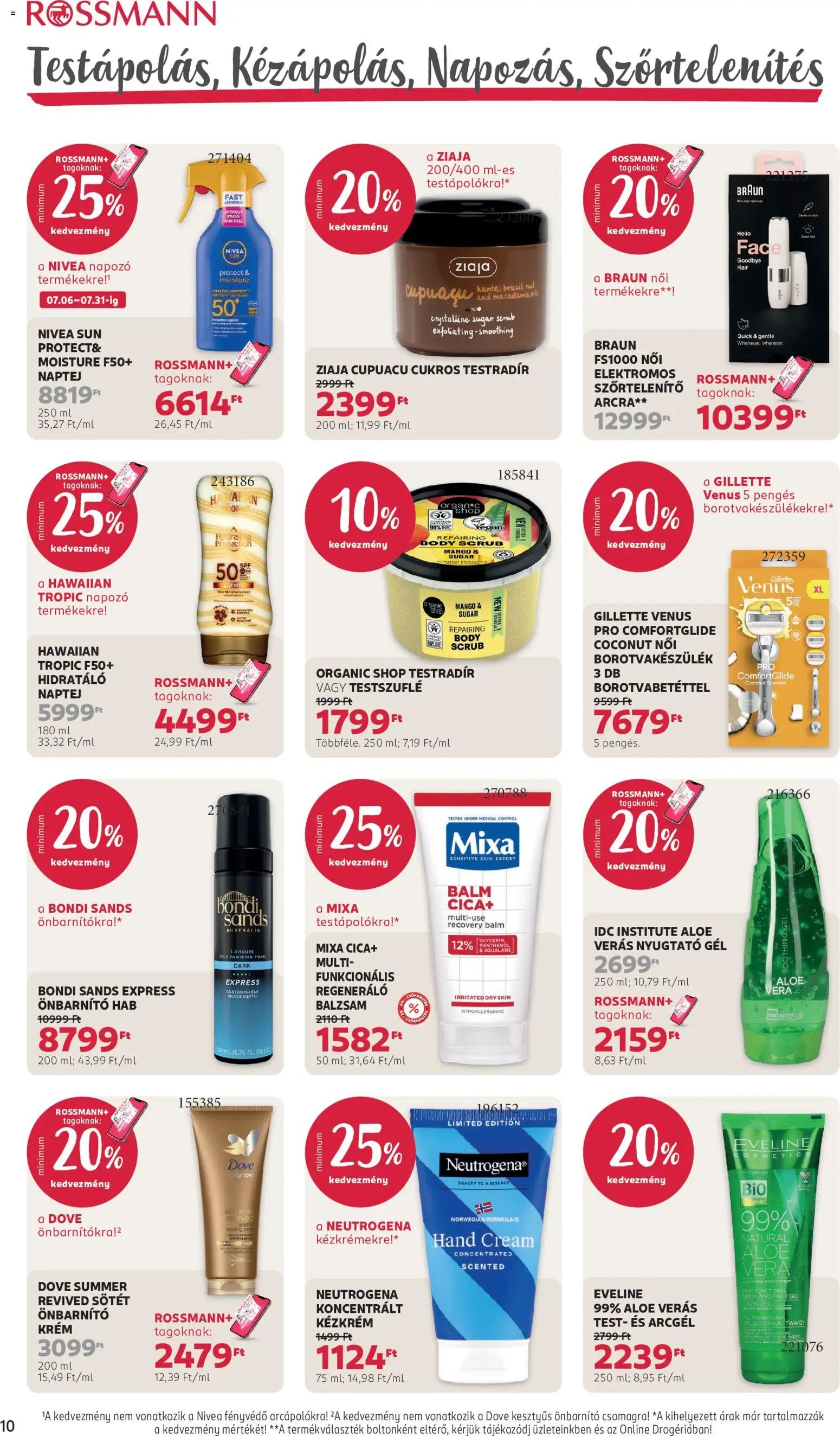 Rossmann újság 2026.07.06. Rossmann akciós újság