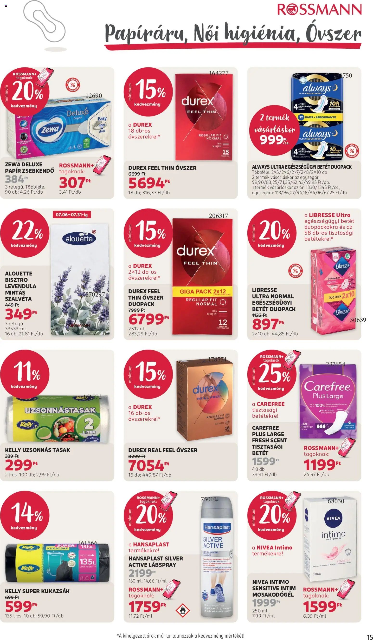 Rossmann újság 2026.07.06. Rossmann akciós újság