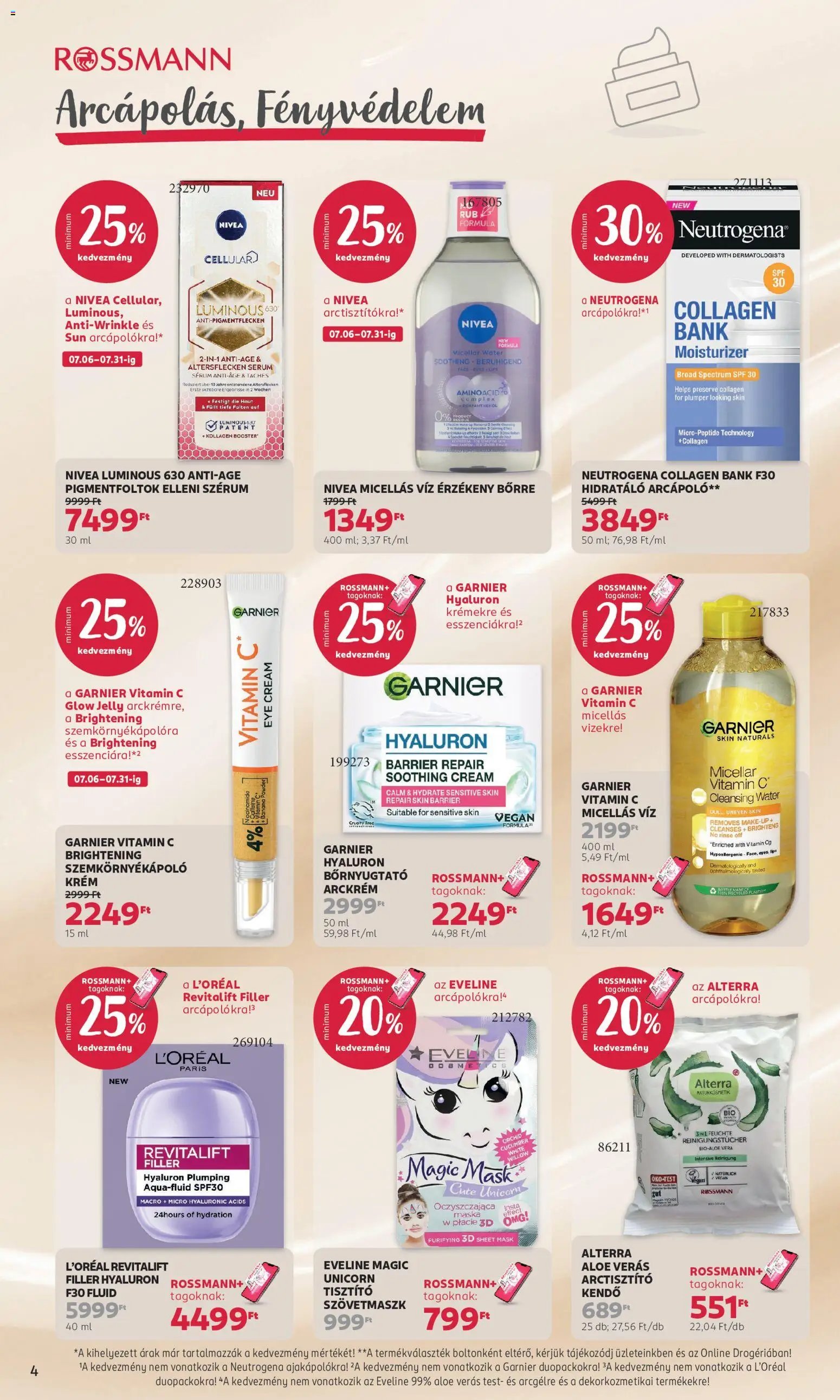 Rossmann újság 2026.07.06. Rossmann akciós újság