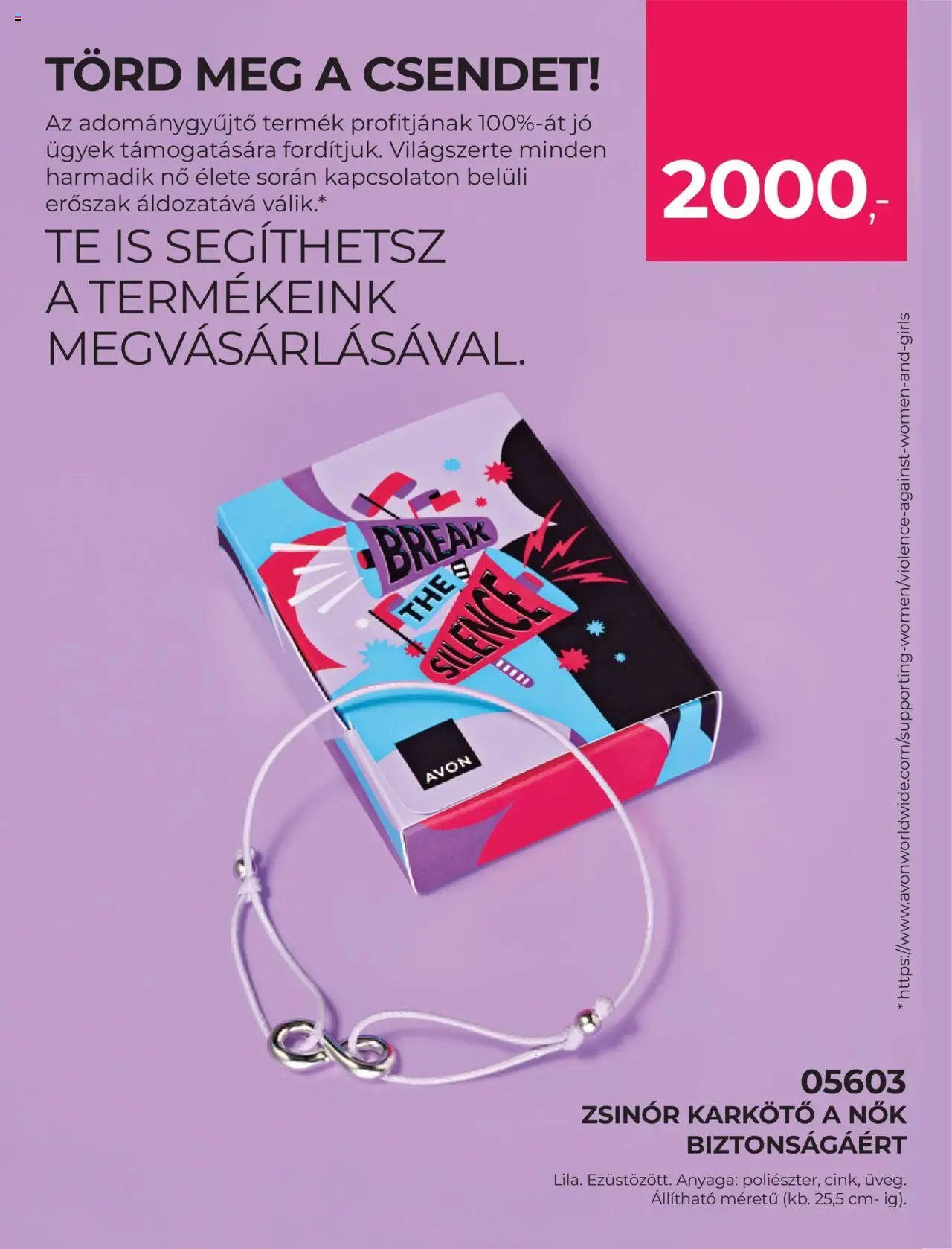 Avon újság 2025.09.01. Katalógus AVON - Adománygyűjtő katalógus (2025-09-01 - 2025-09-30)