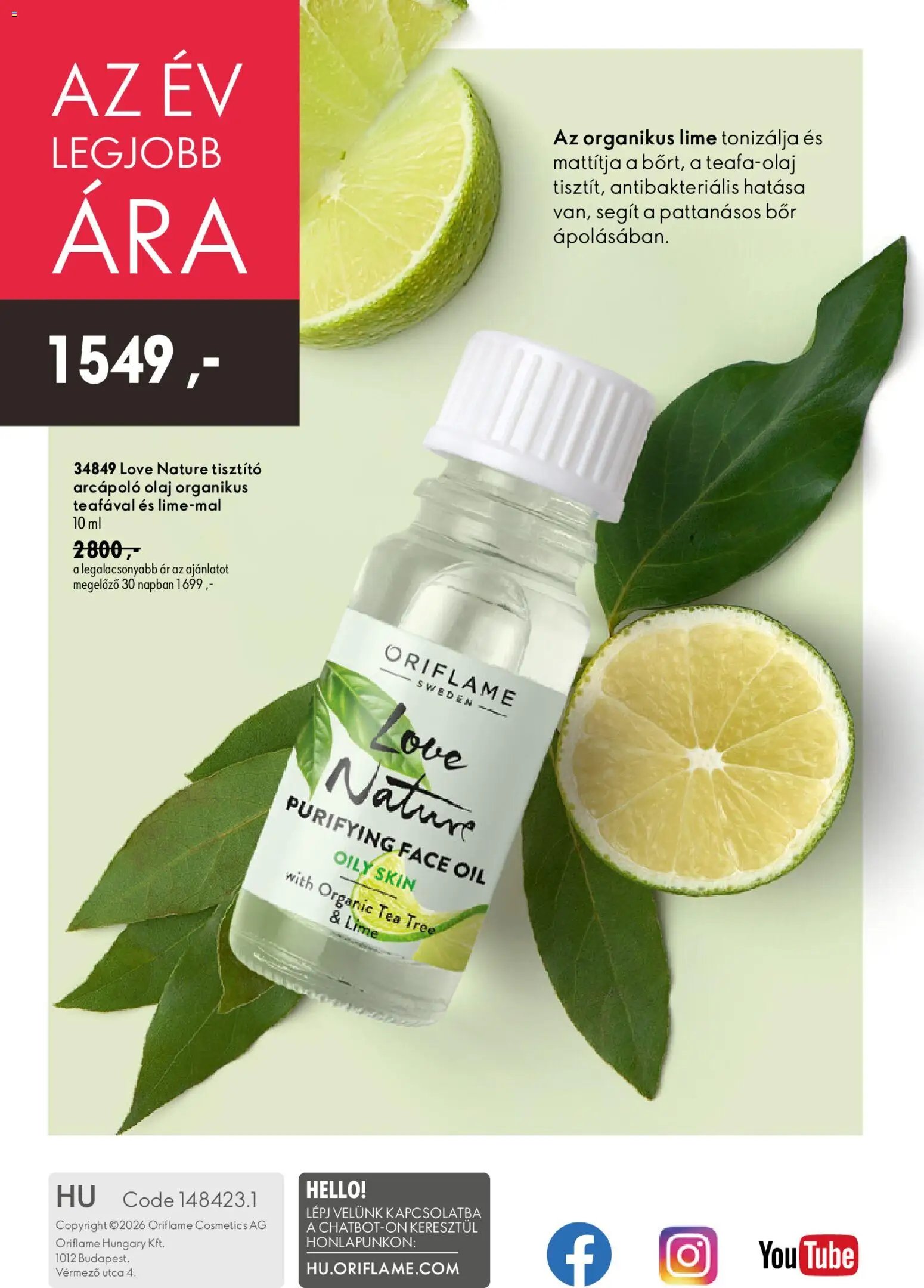 Oriflame újság 2026.07.08. Oriflame katalógus 2026/10