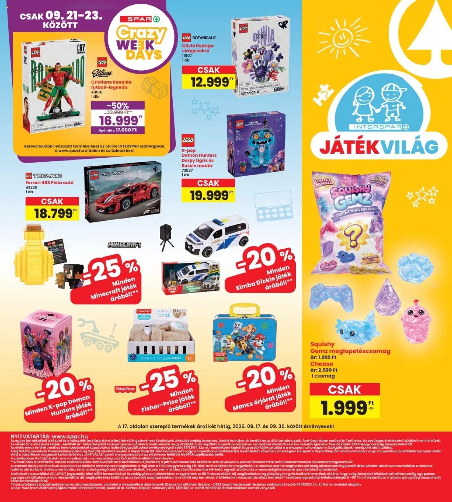 Interspar újság 2026.09.17. Interspar akciós újság