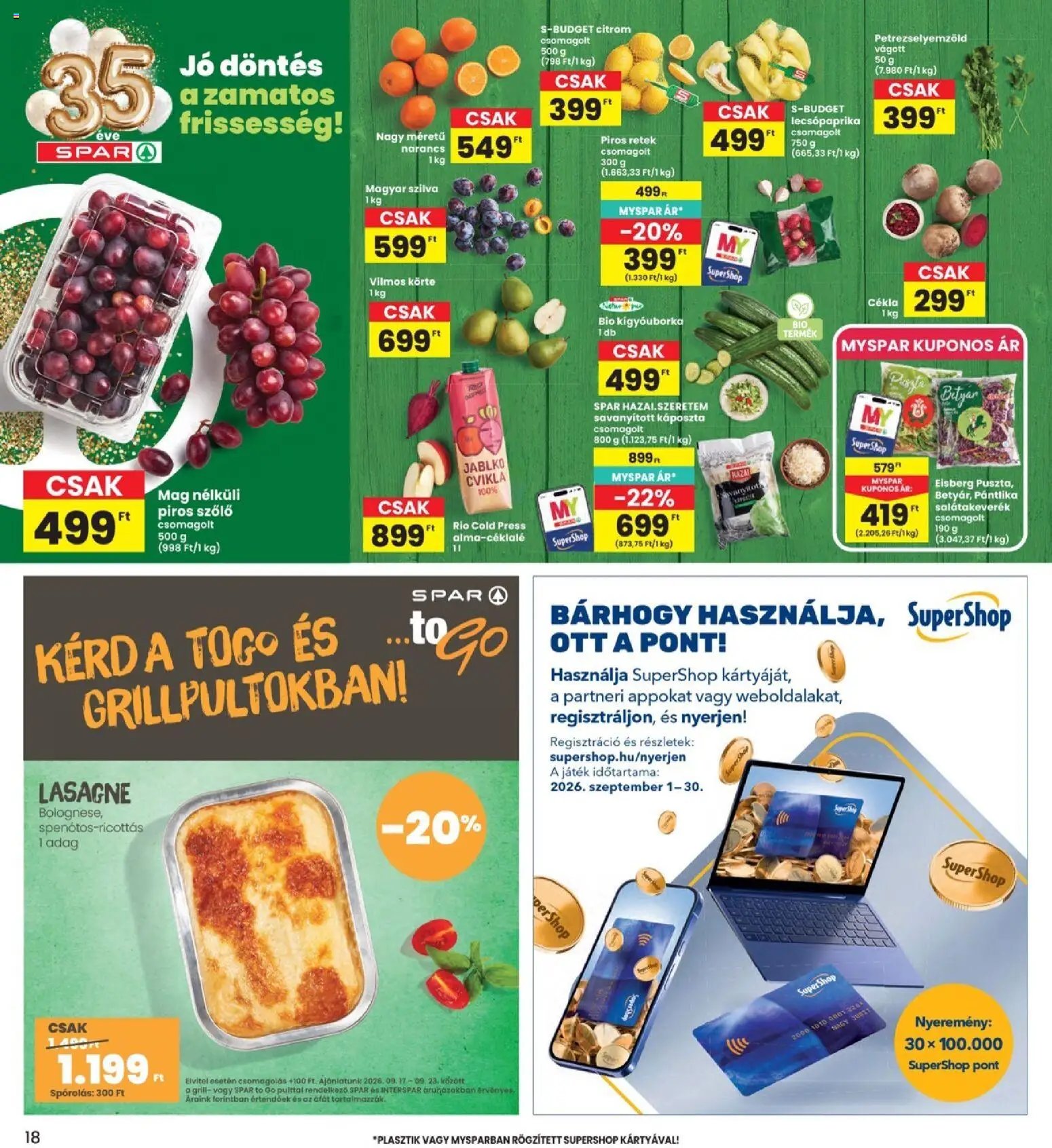 Interspar újság 2026.09.17. Interspar akciós újság