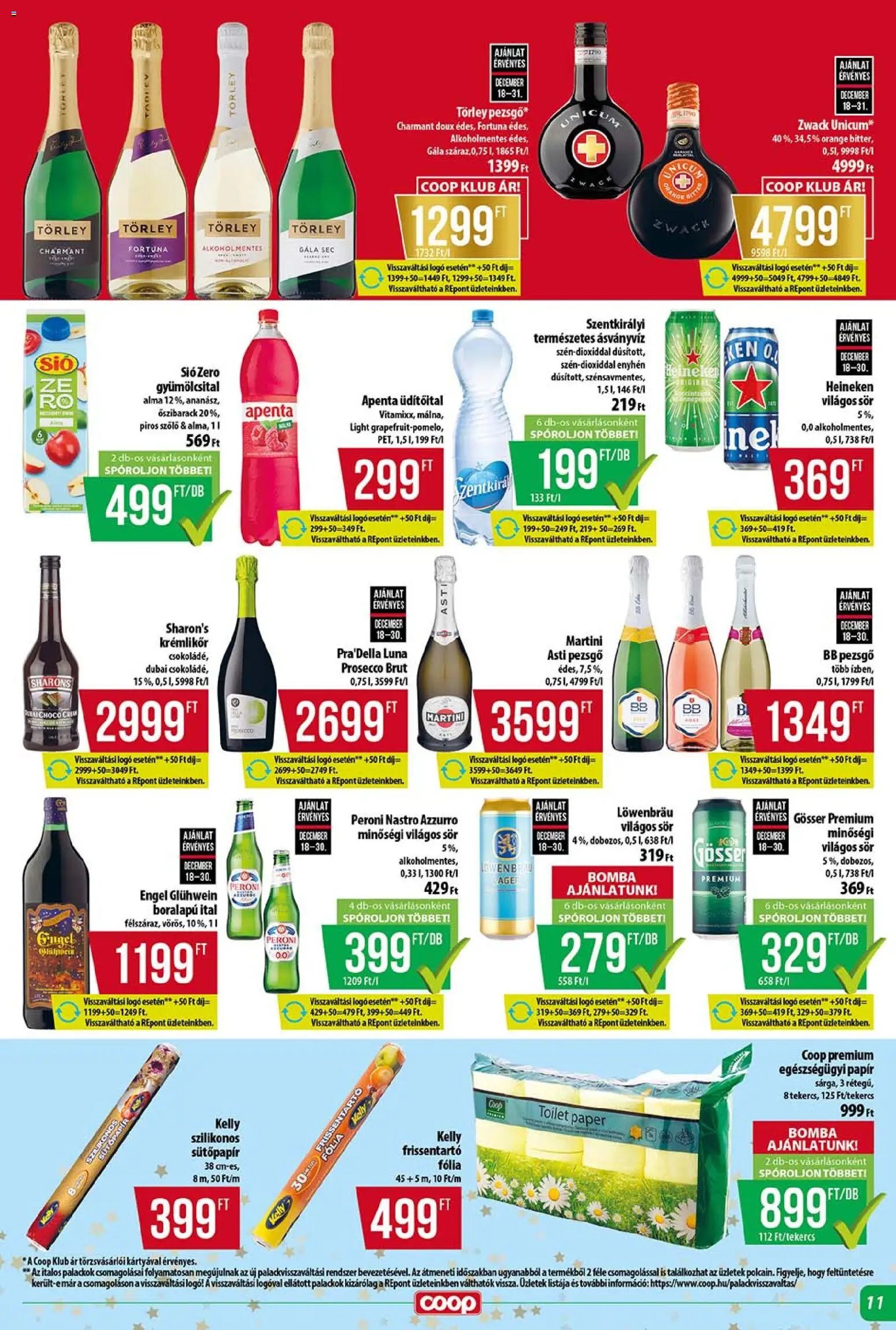 COOP újság 2025.12.18. Tisza - Szuper Plusz (2025-12-18 - 2025-12-23)