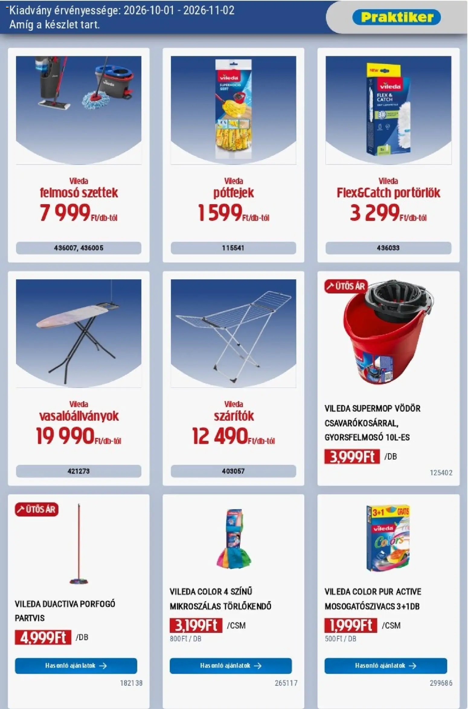 Praktiker újság 2026.10.01. Praktiker akciós újság