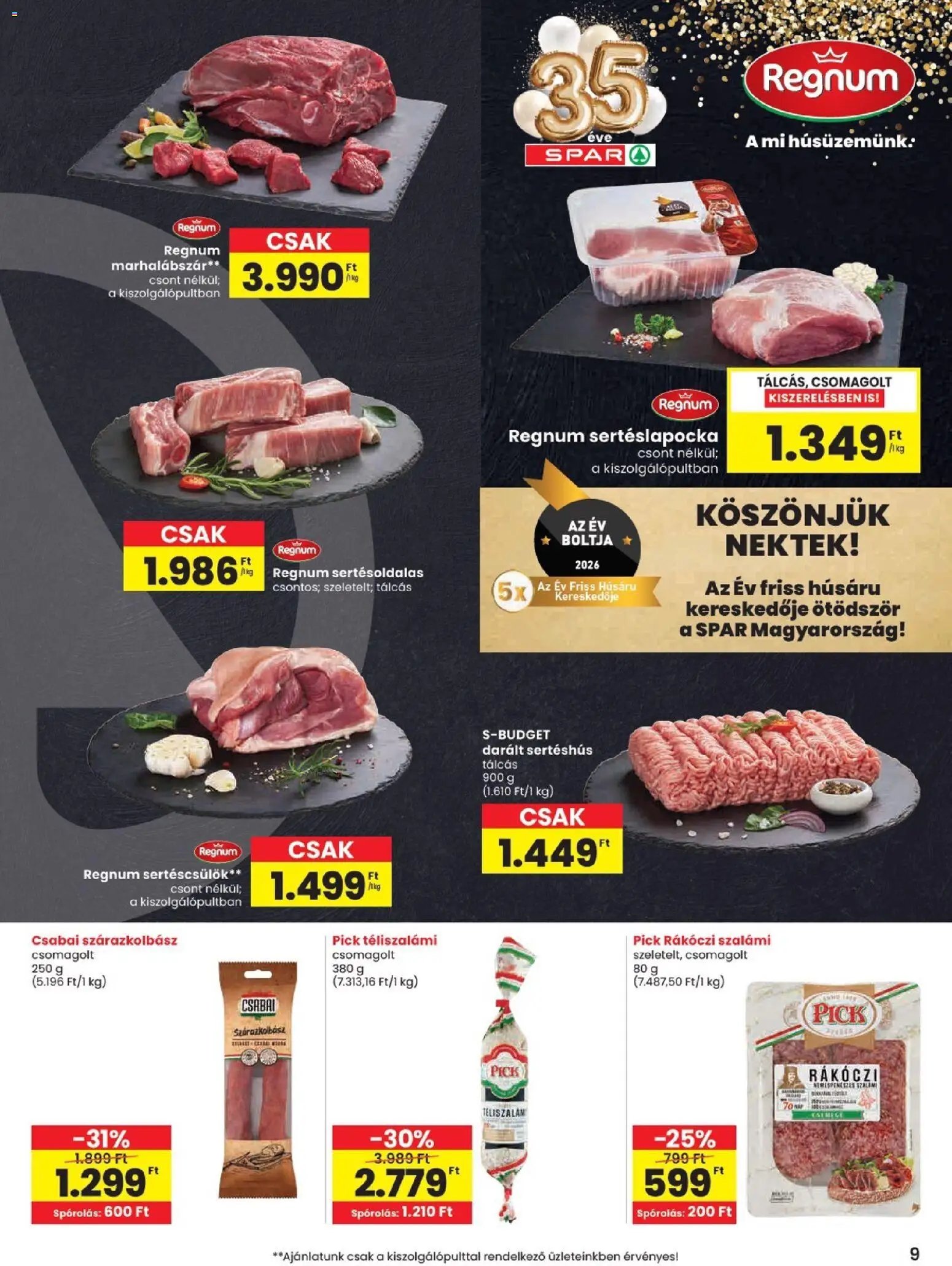 Spar újság 2026.06.11. Spar akciós újság