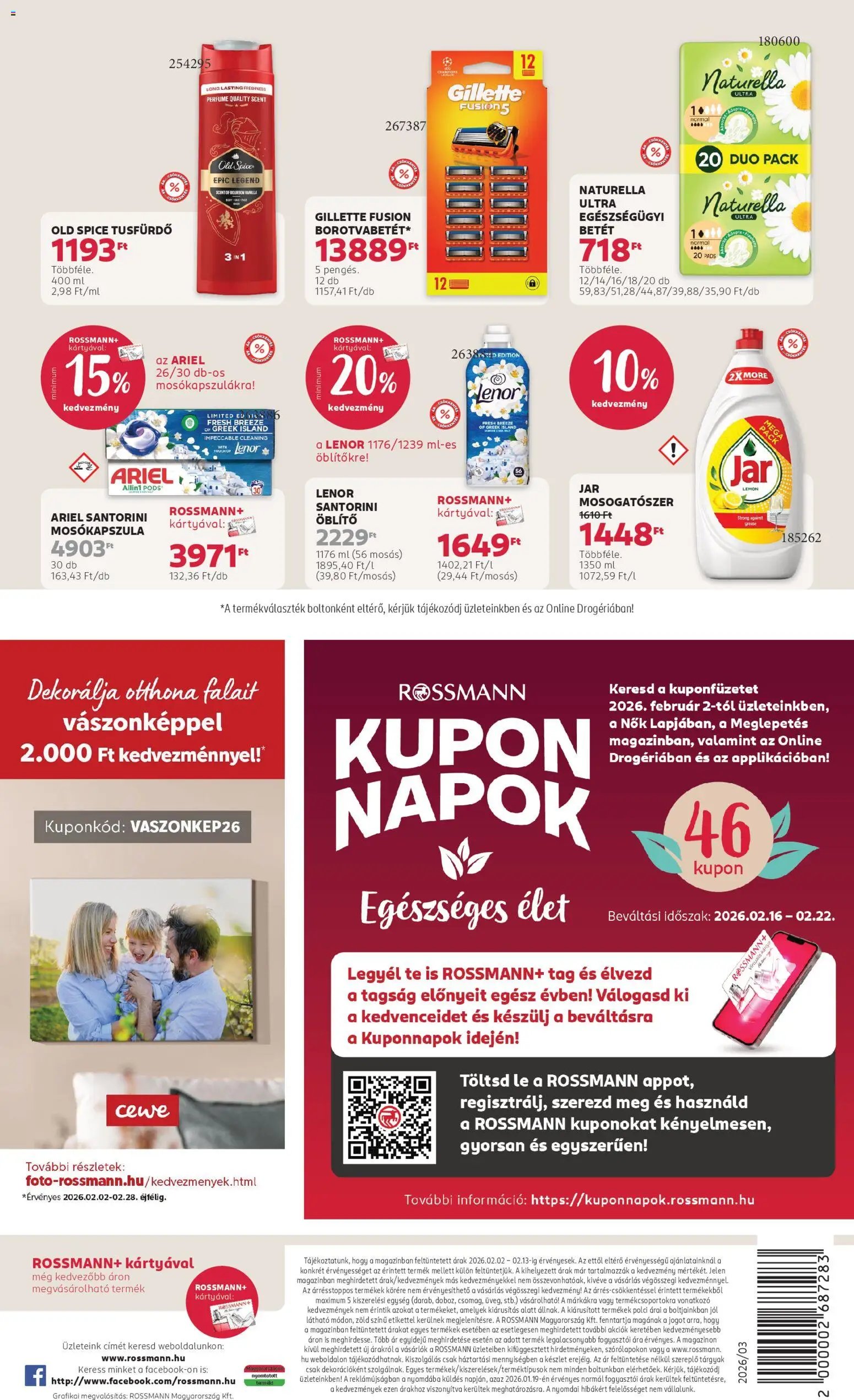 Rossmann újság 2026.02.02. Akciós újság Rossmann (2026-02-02 - 2026-02-13)