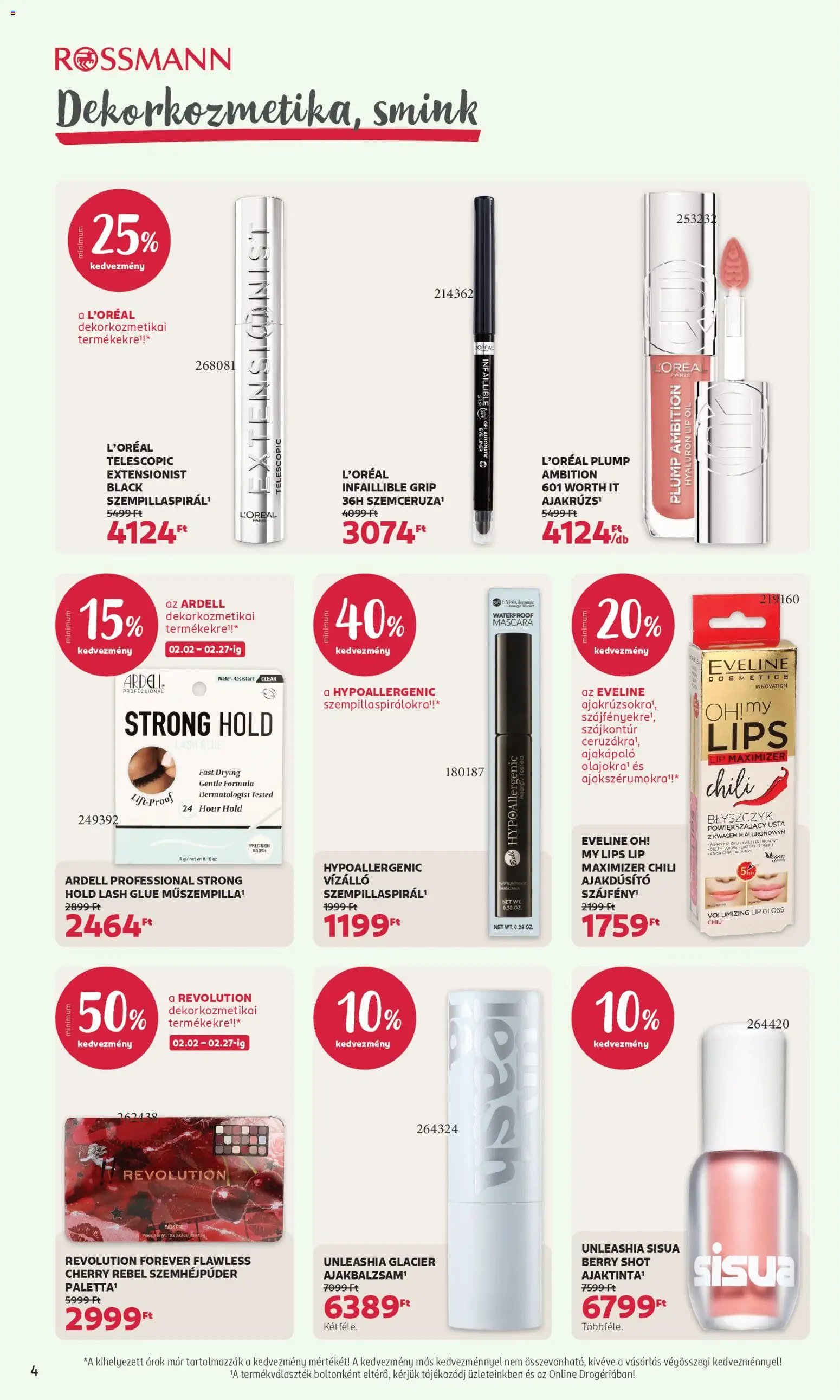 Rossmann újság 2026.02.02. Akciós újság Rossmann (2026-02-02 - 2026-02-13)