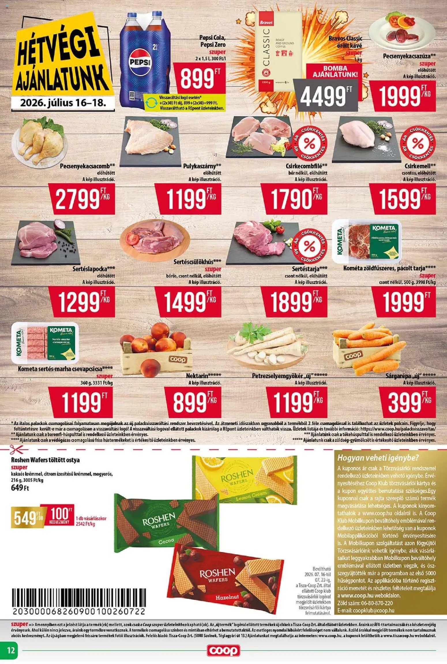COOP újság 2026.07.16. COOP - Abc & Szuper / Tisza