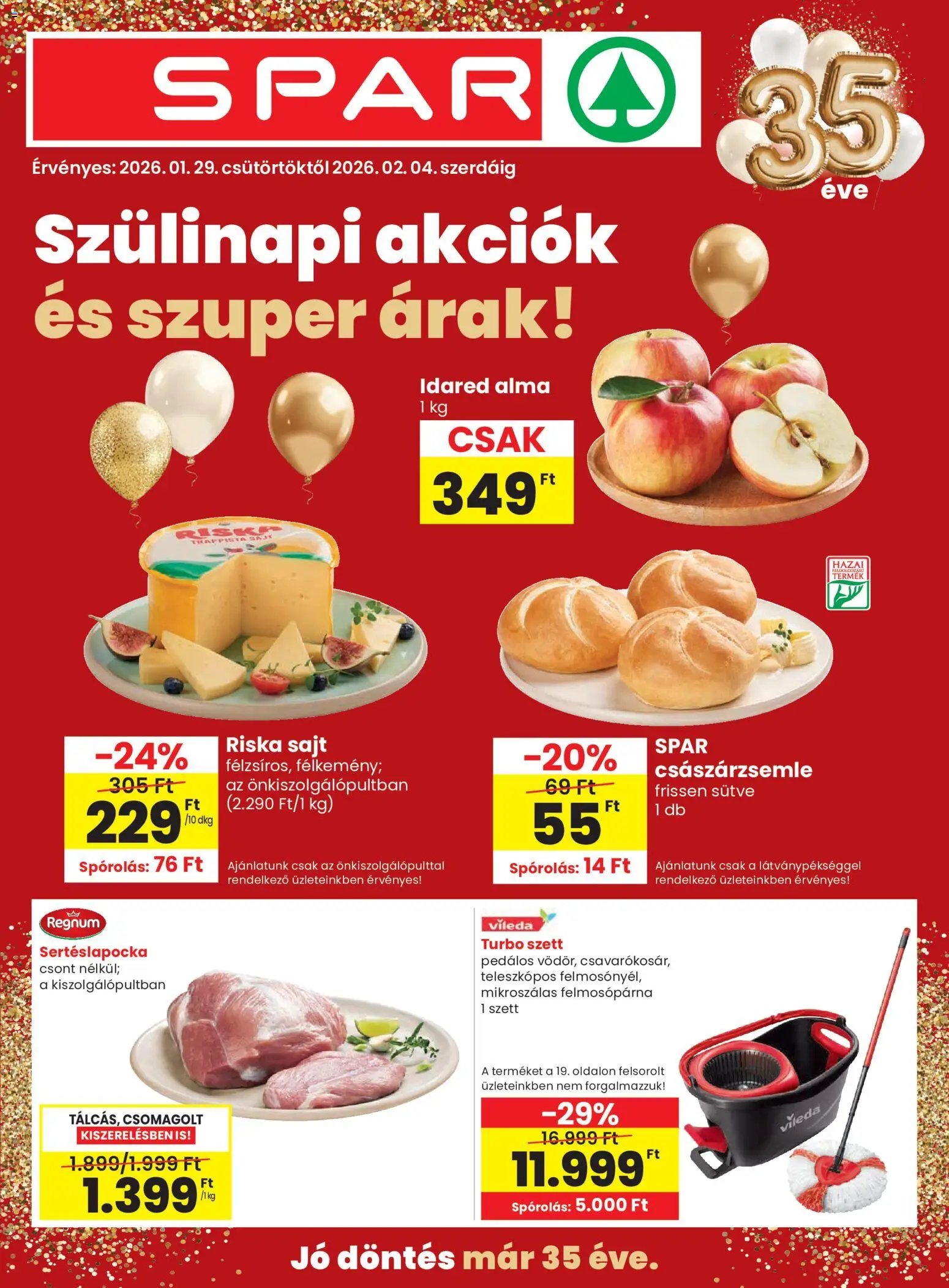 Spar újság 2026.01.29. Akciós újság Spar (2026-01-29 - 2026-02-04)