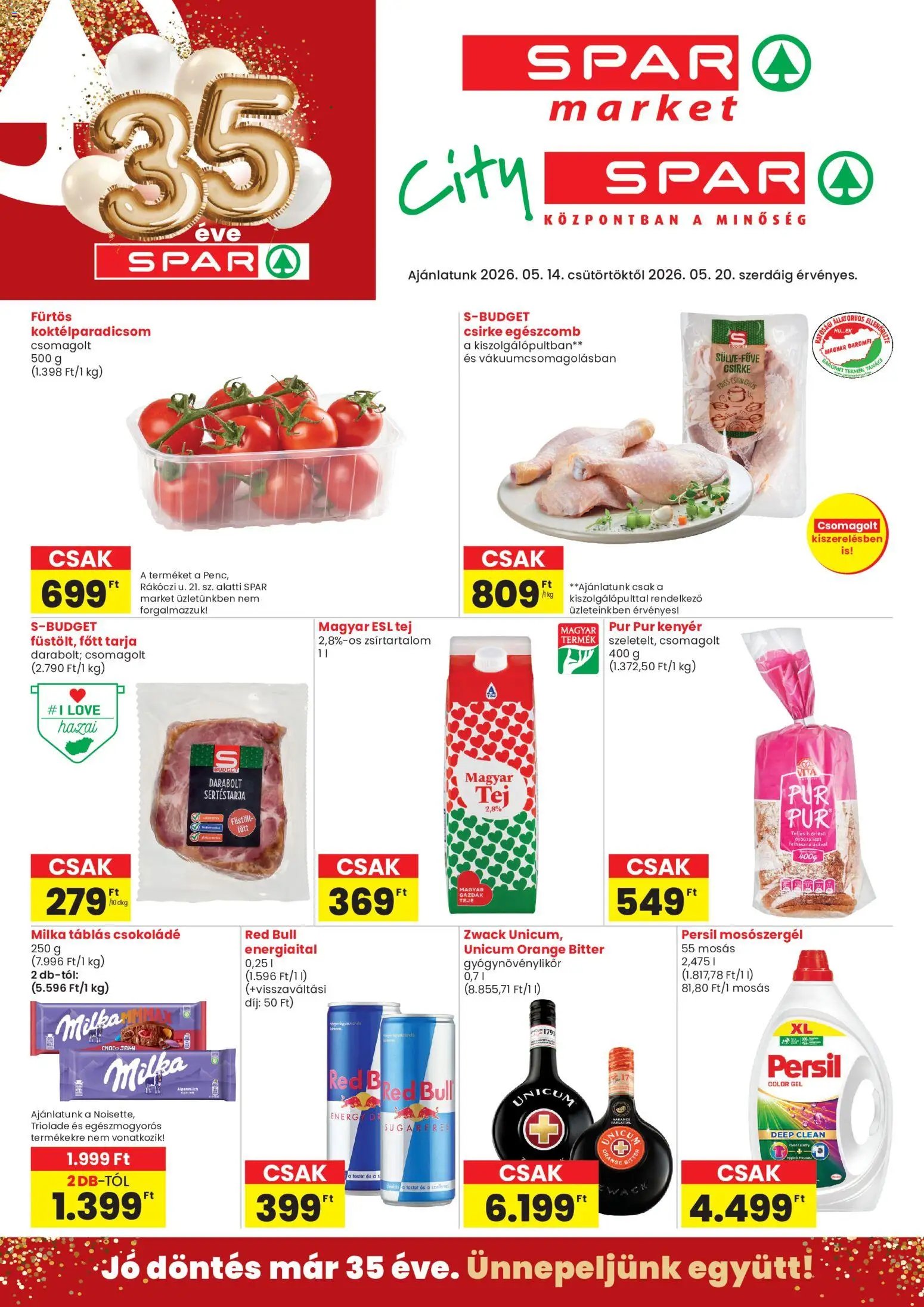 Spar újság 2026.05.14. Spar City szórólap (2026-05-14 - 2026-05-20)