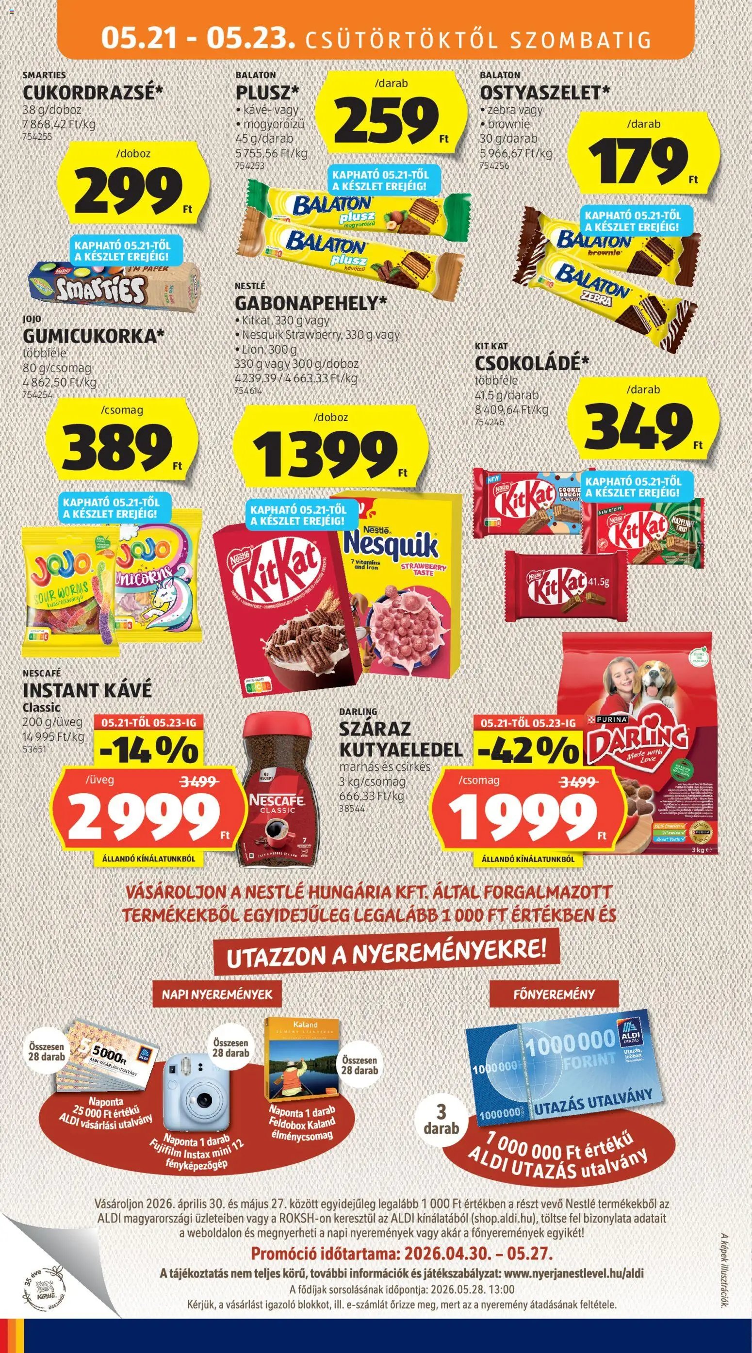 Aldi újság 2026.05.21. Aldi akciós újság (2026-05-21 - 2026-05-27)