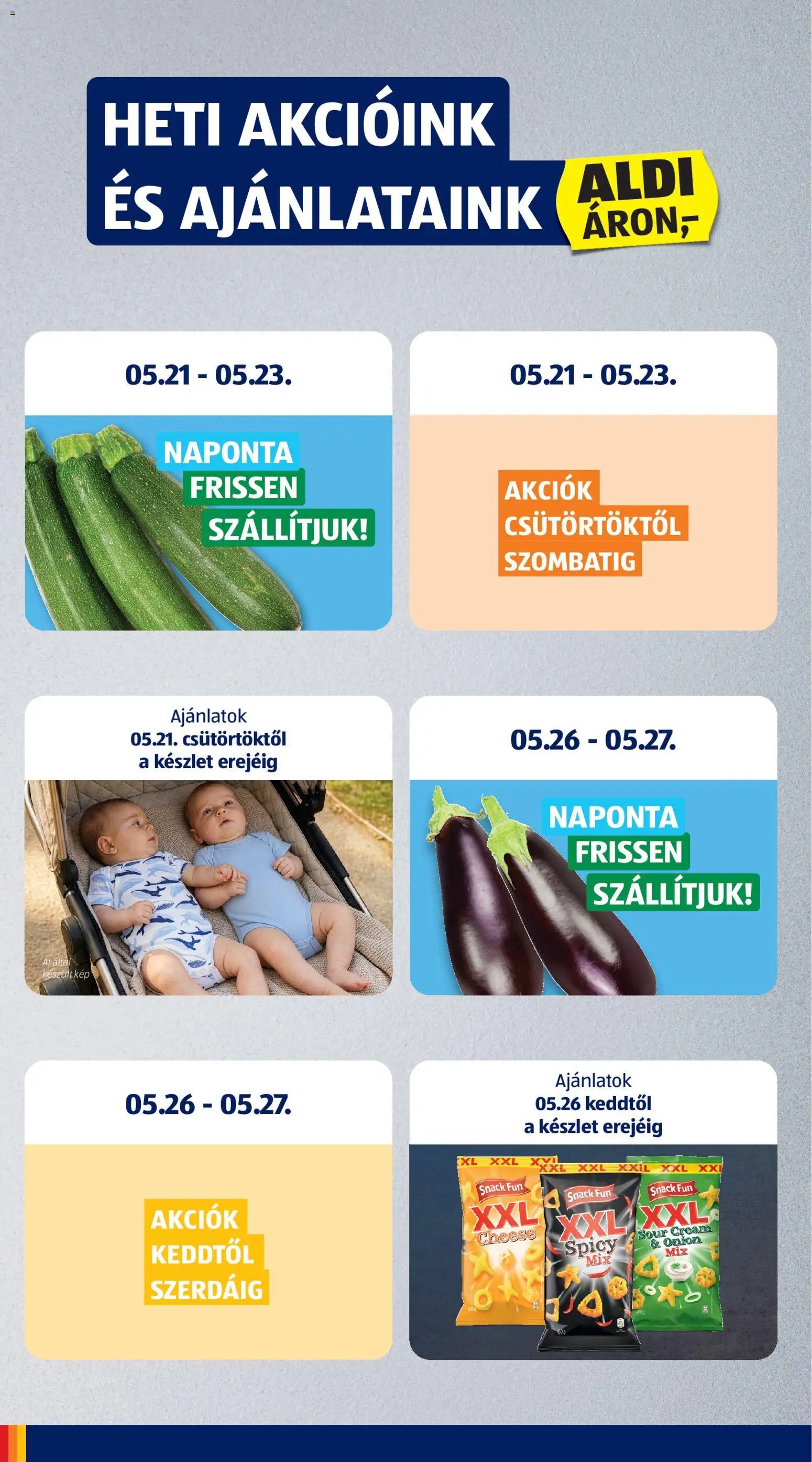Aldi újság 2026.05.21. Aldi akciós újság (2026-05-21 - 2026-05-27)