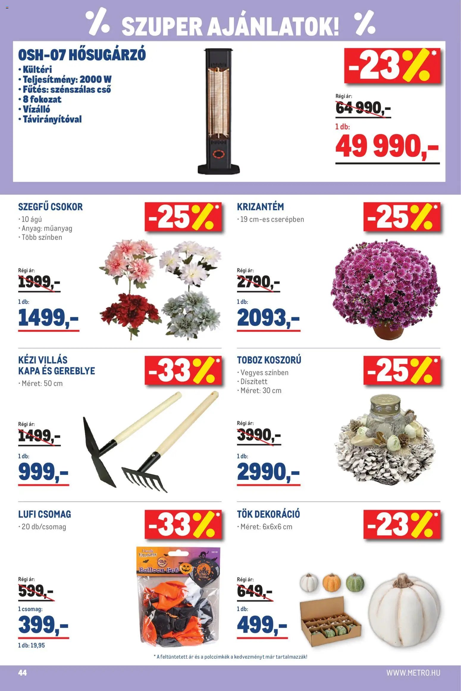 Metro újság 2026.10.01. Metro akciós újság