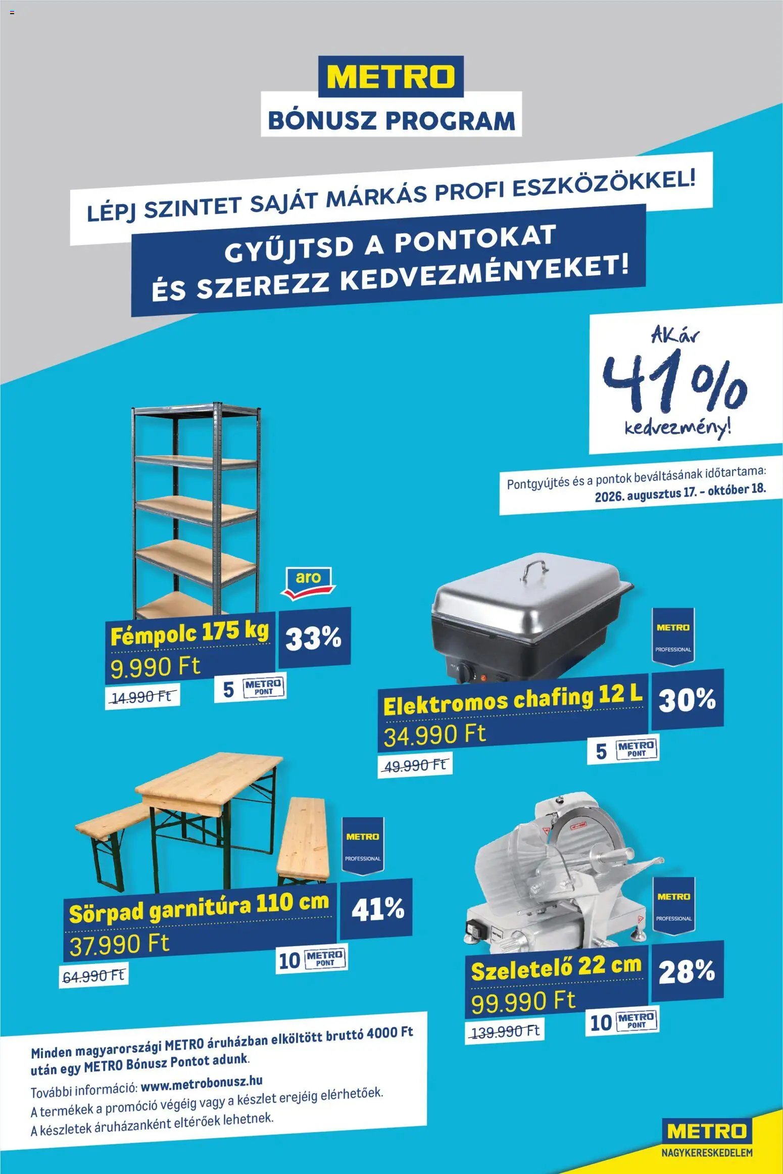 Metro újság 2026.10.01. Metro akciós újság