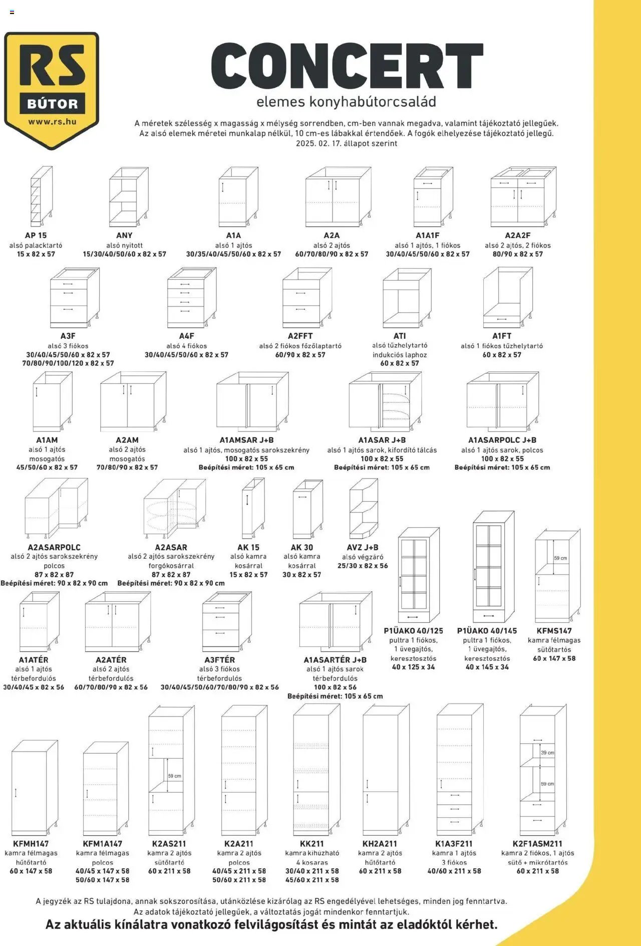 RS Bútor újság 2025.04.04. Concert elemjegyzék (2025-04-04)
