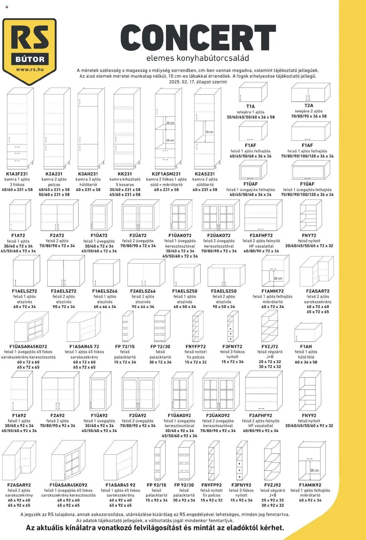 RS Bútor újság 2025.04.04. Concert elemjegyzék (2025-04-04)
