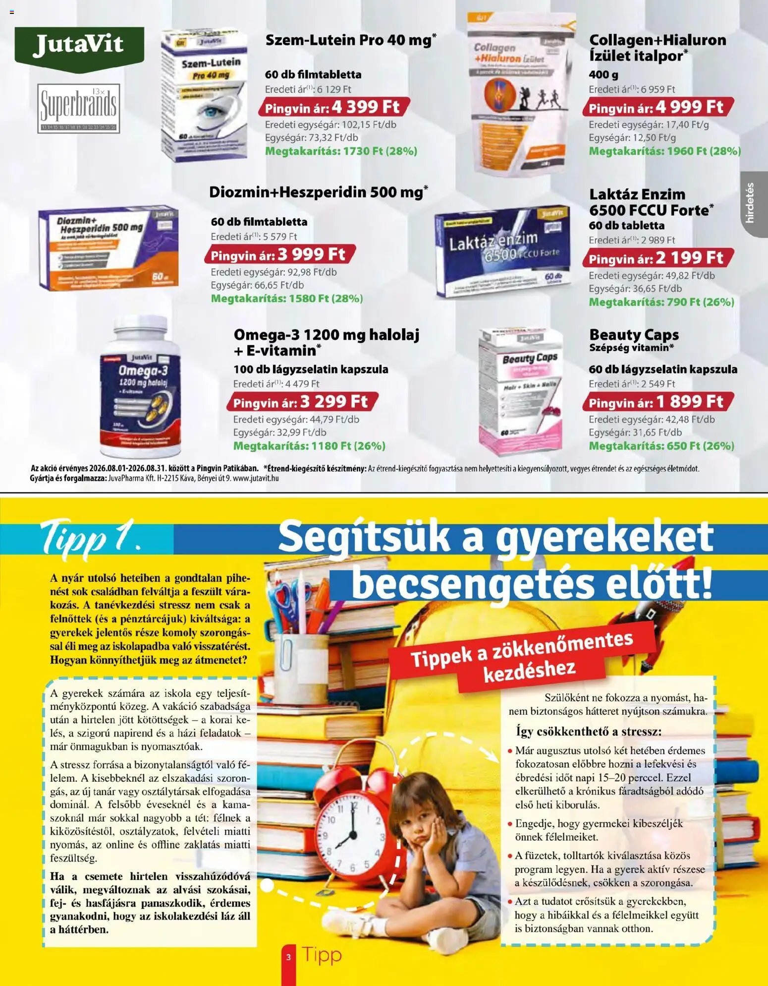 Pingvin Patika újság 2026.08.01. Pingvin Patika Magazin